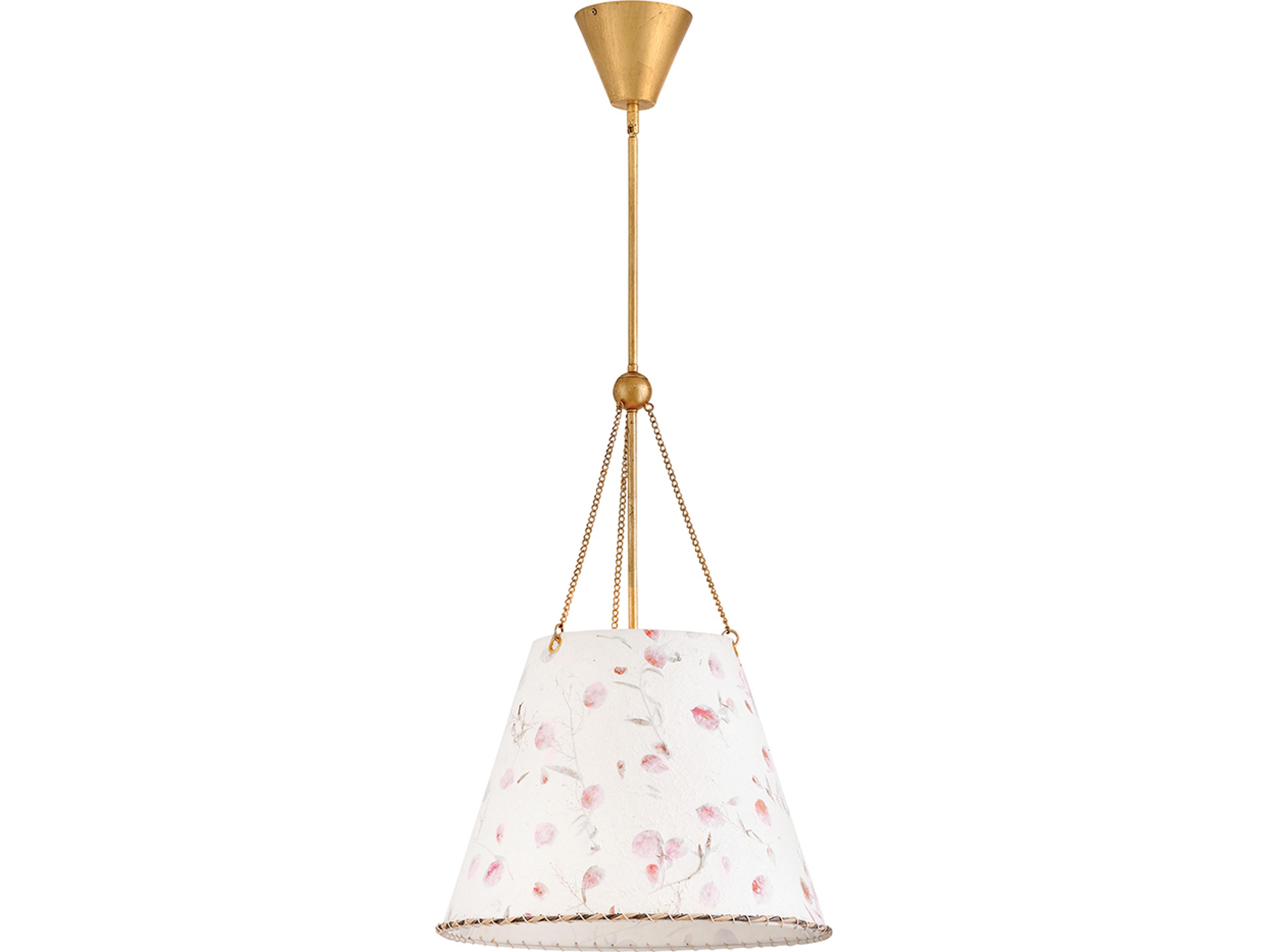 Primrose 3-Light Distressed Brass Pendant