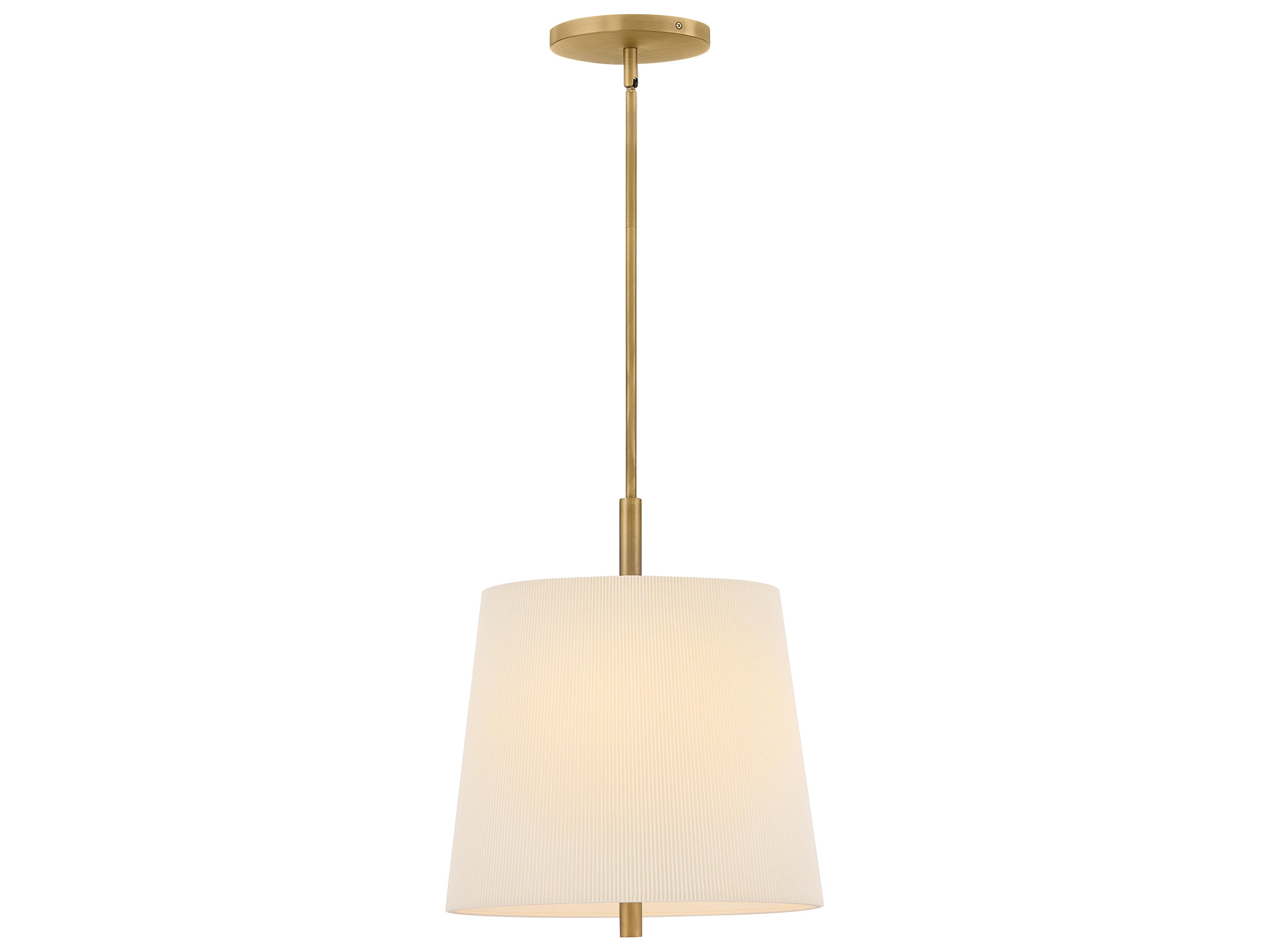 Clive 4-Light Heritage Brass Drum Pendant
