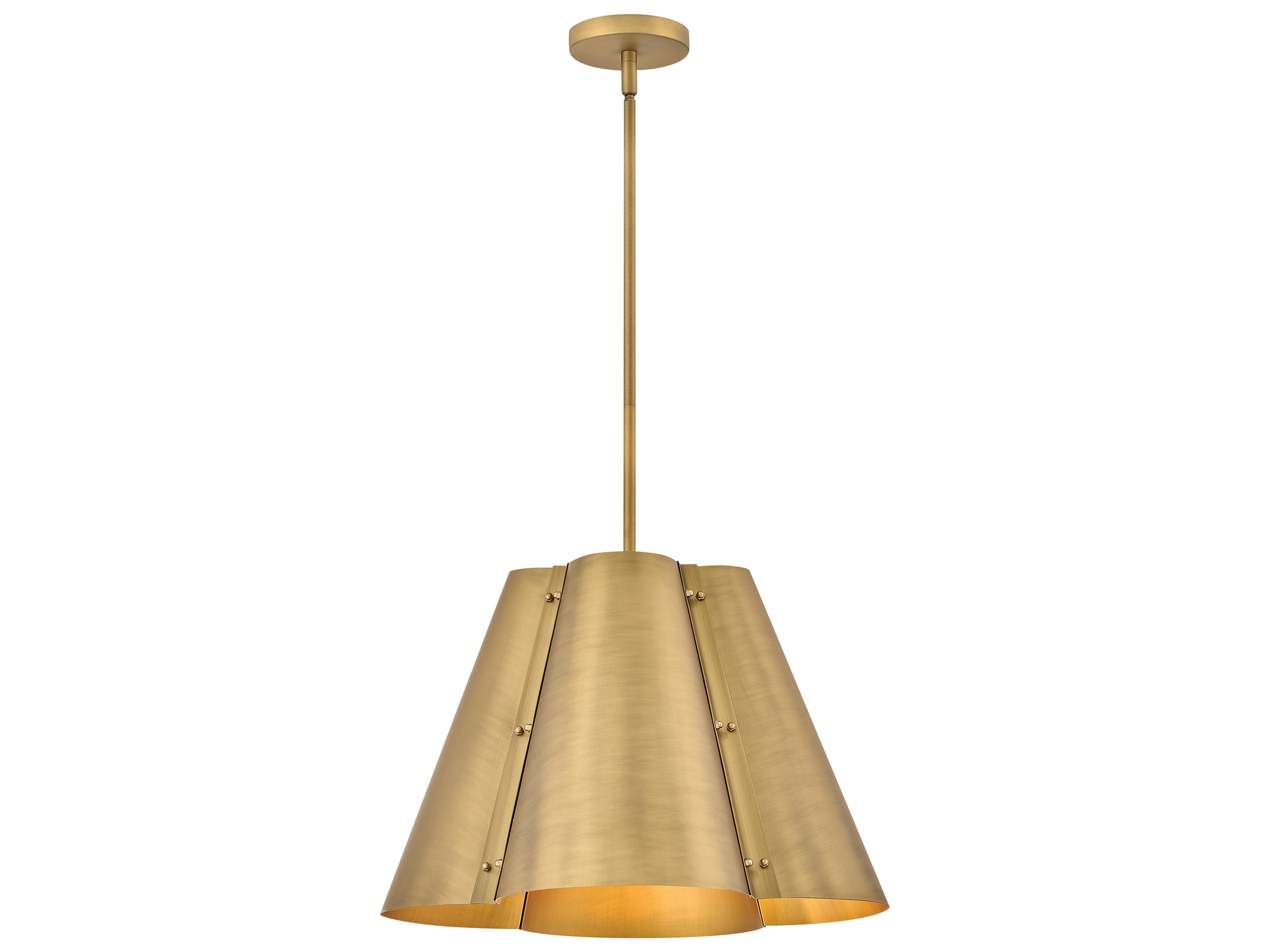 Bowman 3-Light Heritage Brass Pendant