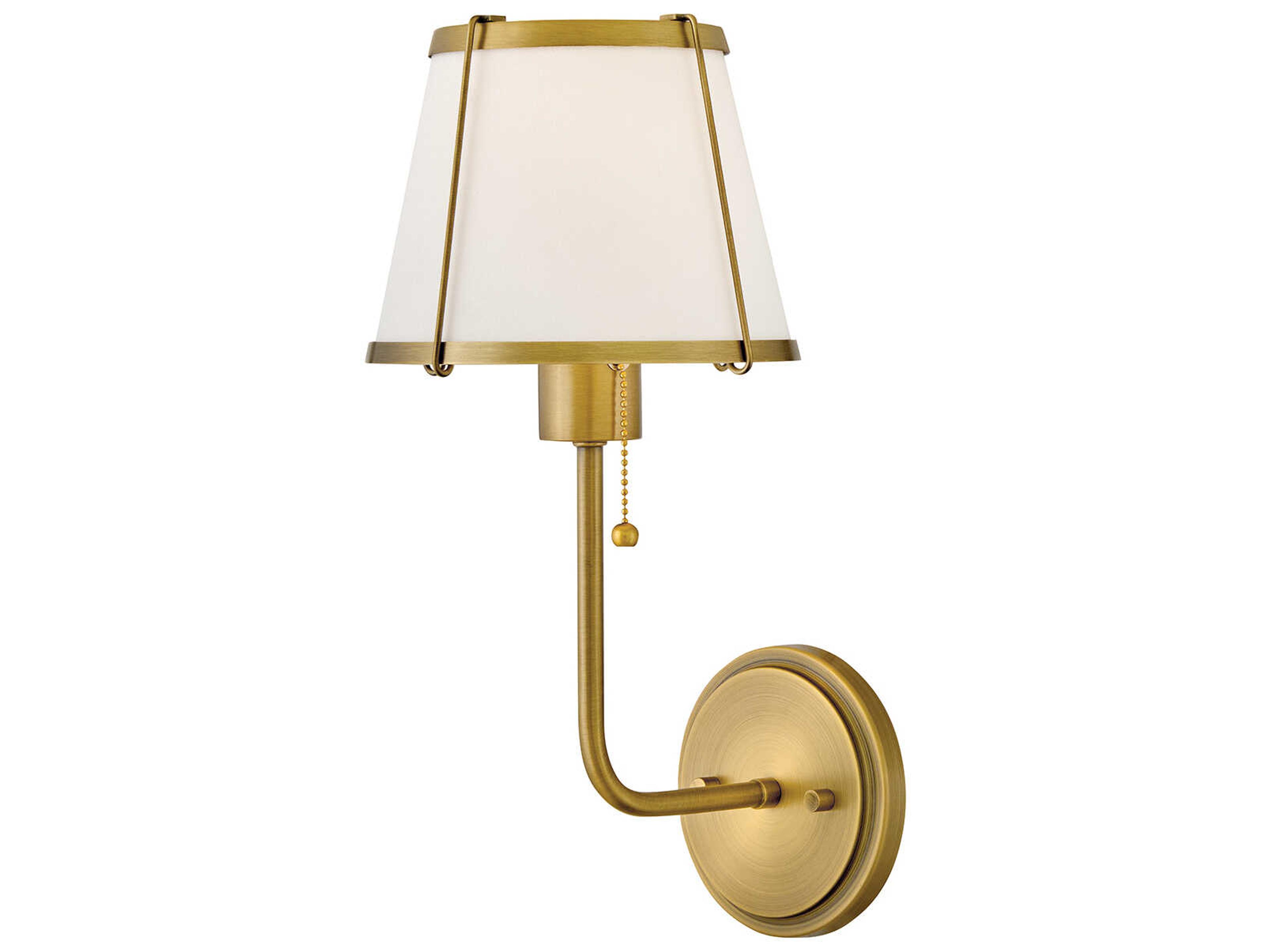 Clarke 1-Light Lacquered Dark Brass Wall Sconce