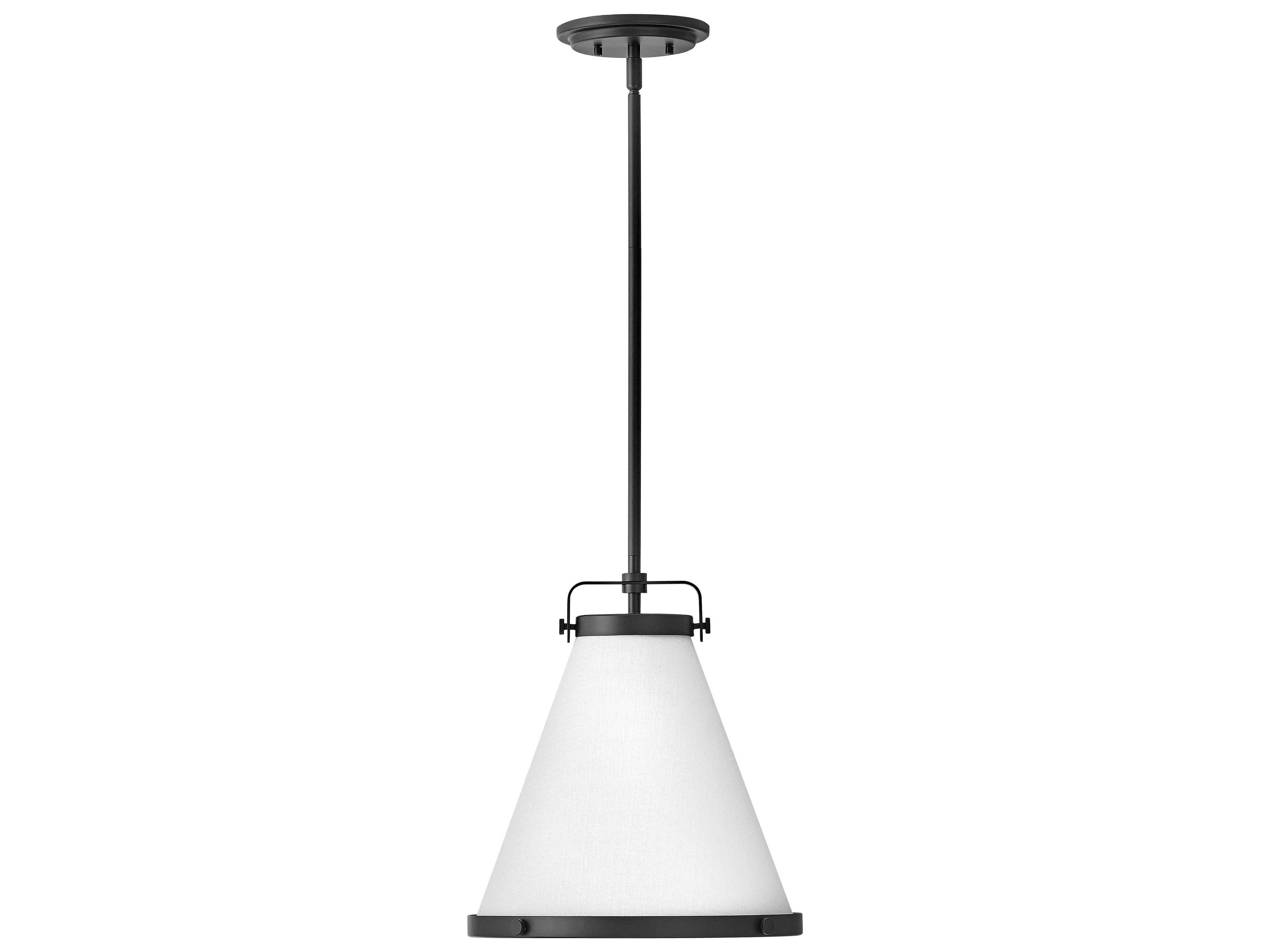 Lexi 1-Light Black White Pendant