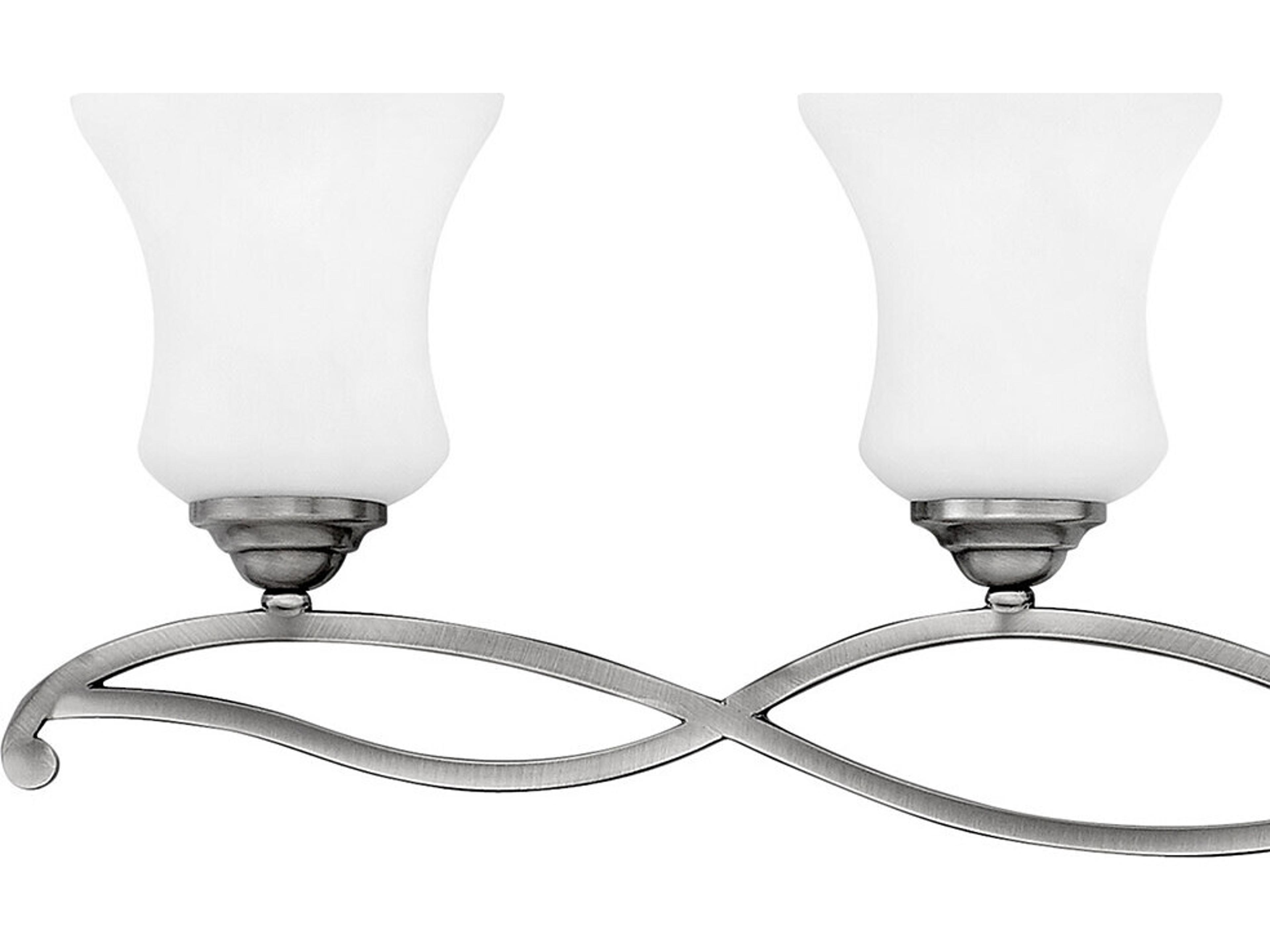 Hinkley Brooke 5-Light Antique Nickel Glass Vanity Light