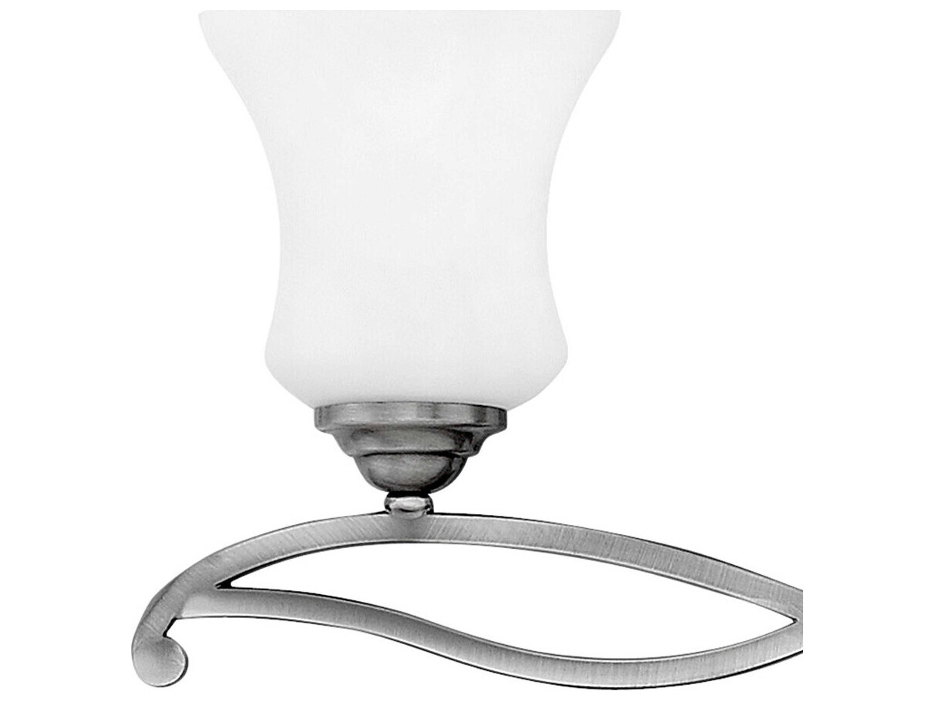 Hinkley Brooke 5-Light Antique Nickel Glass Vanity Light