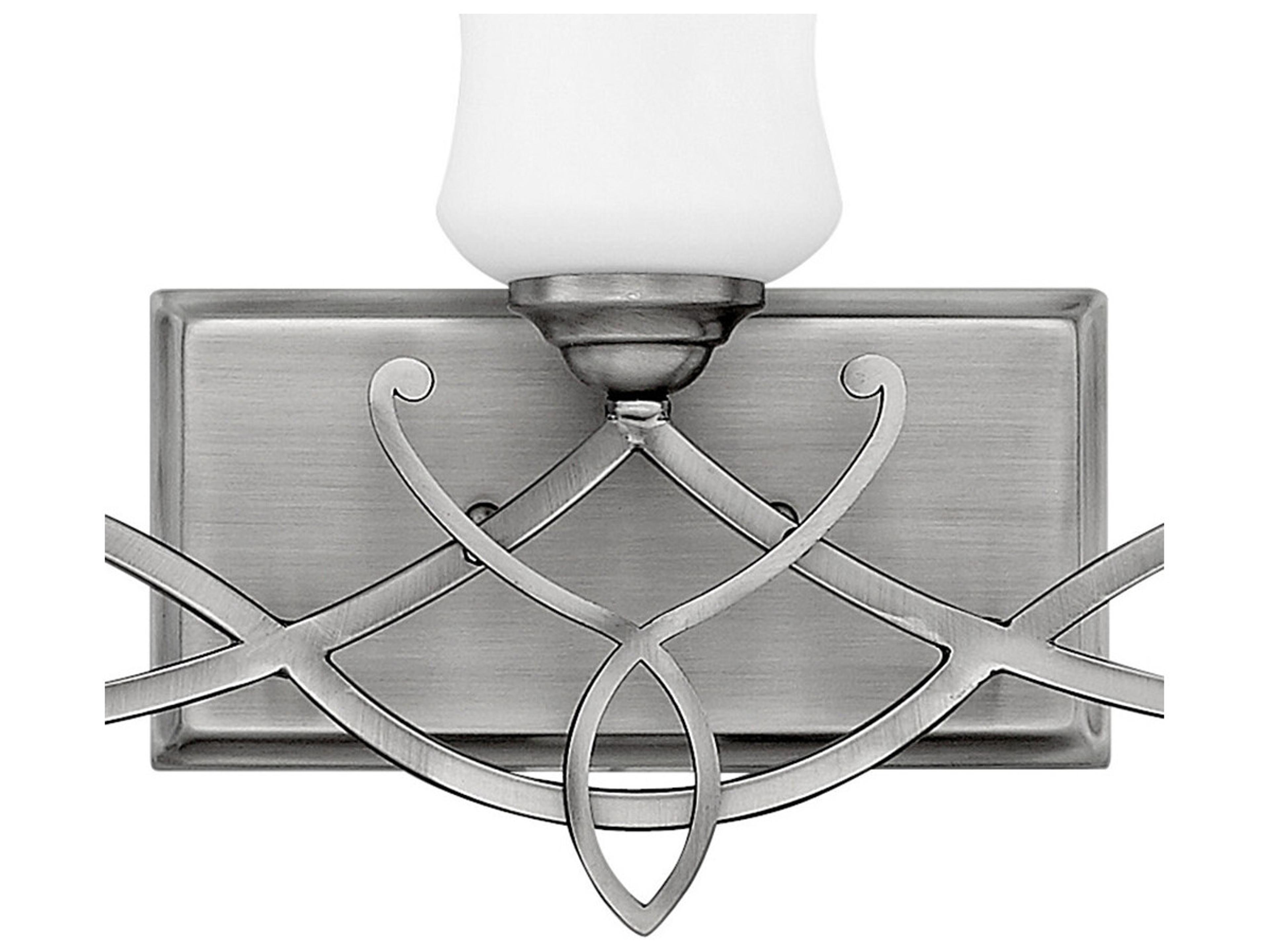 Hinkley Brooke 5-Light Antique Nickel Glass Vanity Light