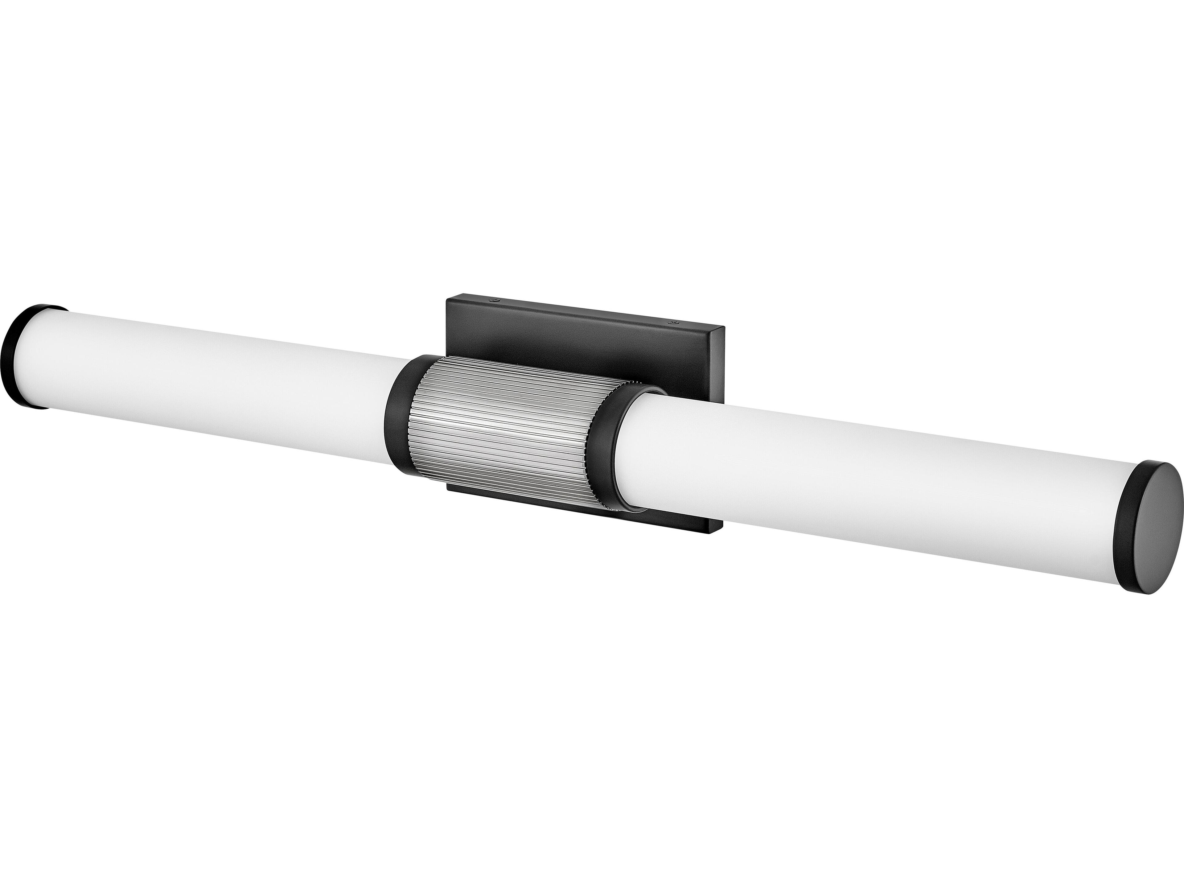 Hinkley Zevi Black Chrome Glass LED Vanity Light