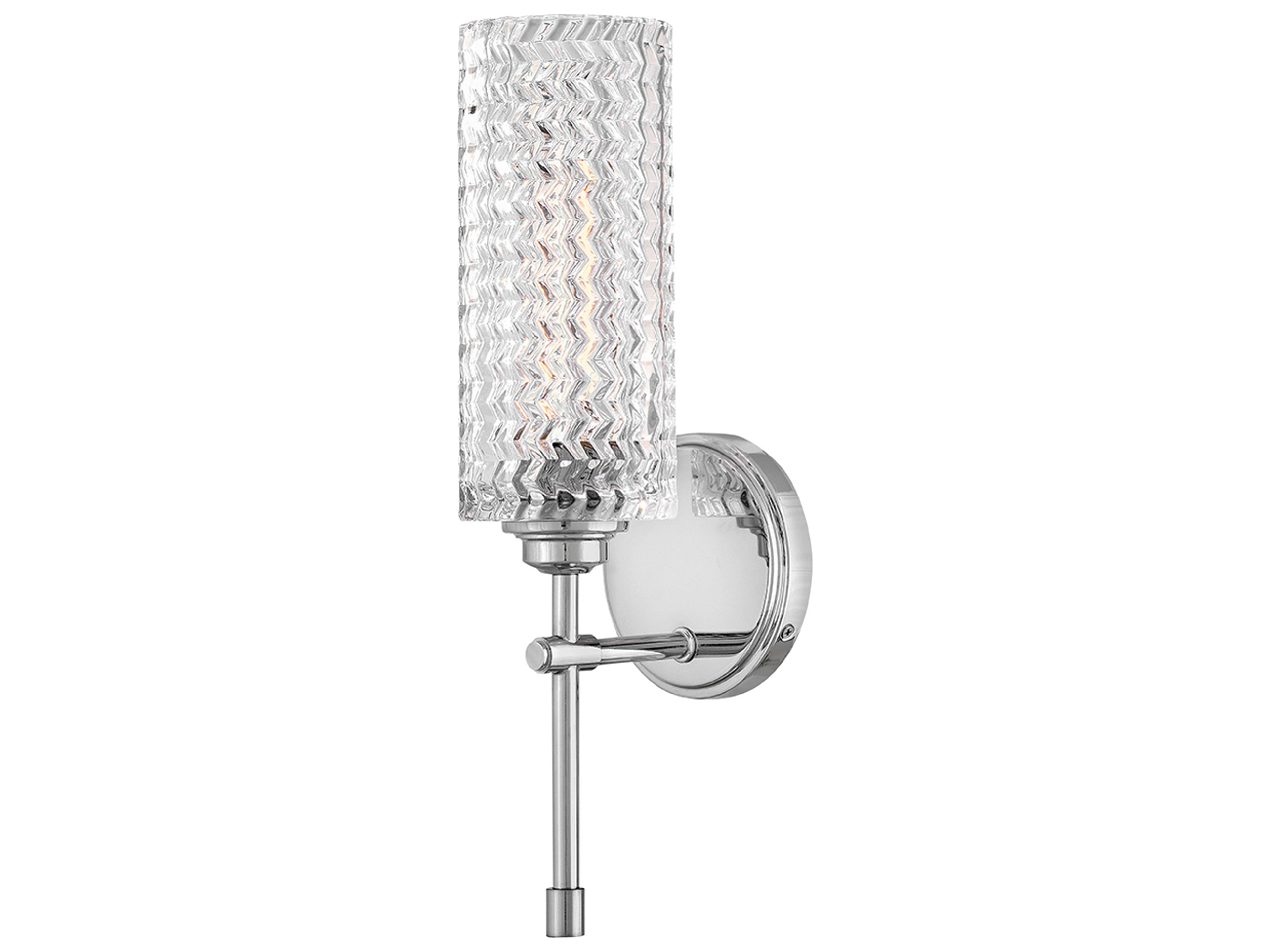 Elle 1-Light Chrome Wall Sconce