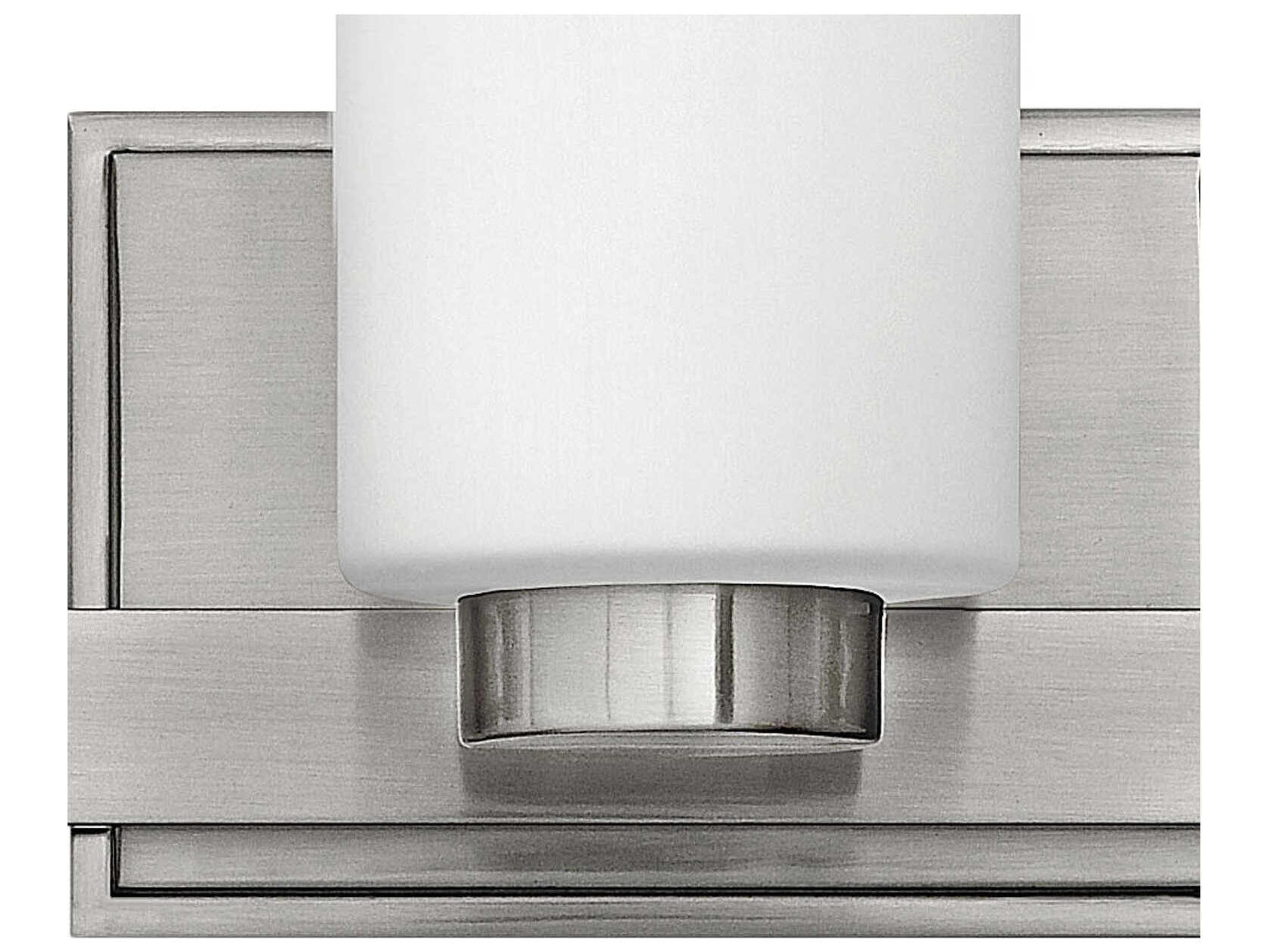 Hinkley Miley 3-Light Brushed Nickel Glass LED Vanity Light