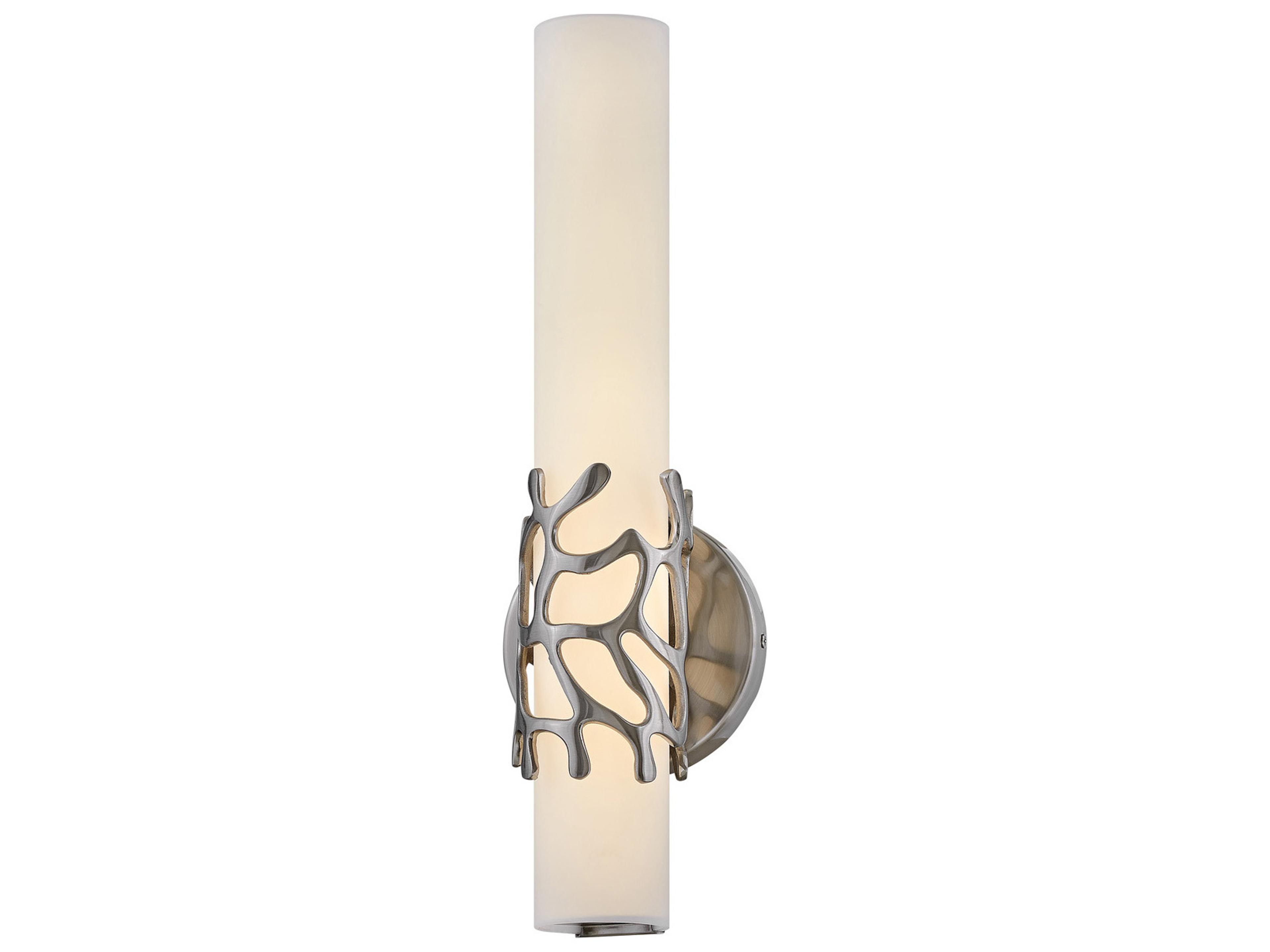 Lyra Brushed Nickel Glass LED Wall Sconce