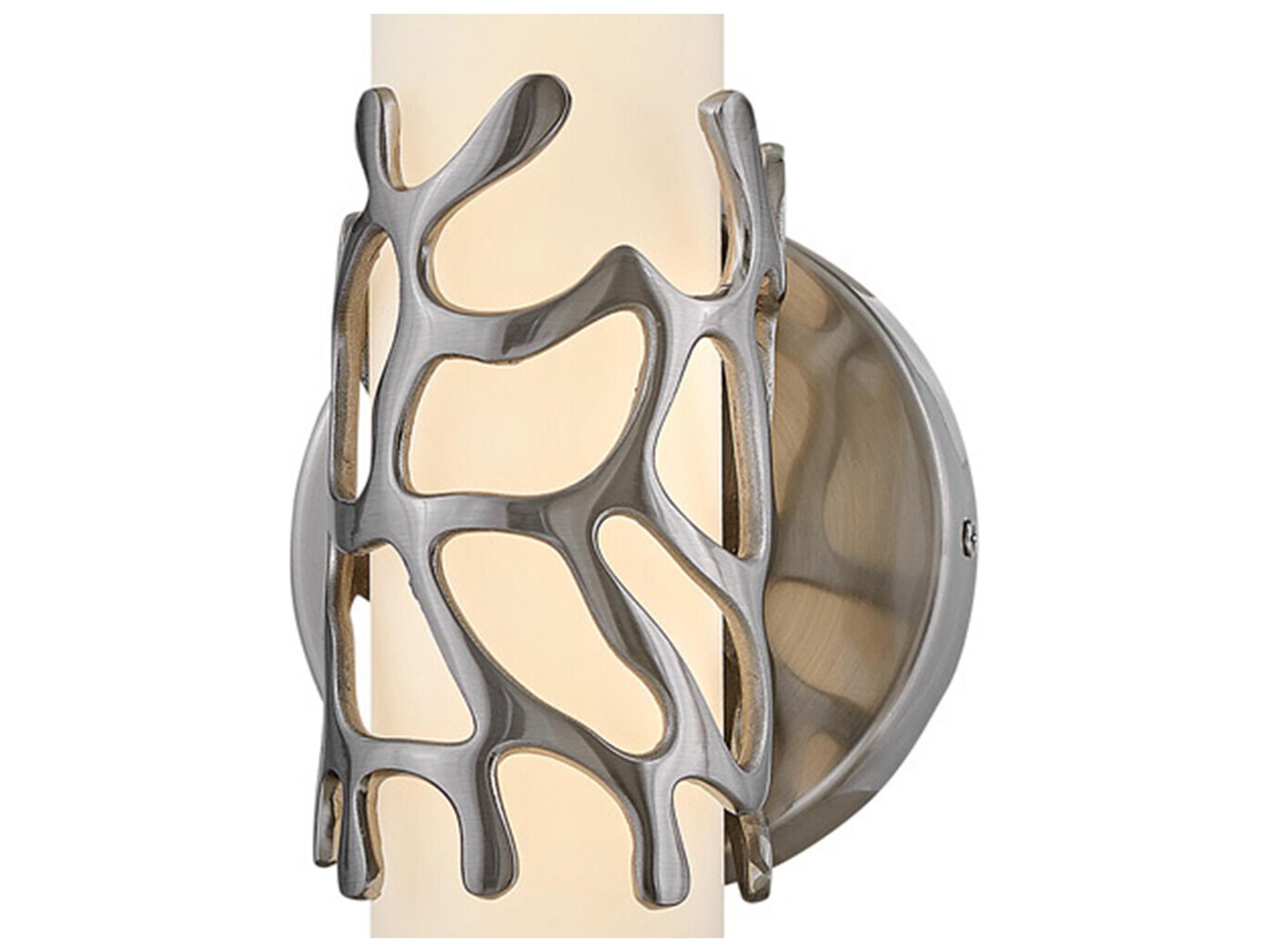 Hinkley Lyra Brushed Nickel Glass LED Wall Sconce