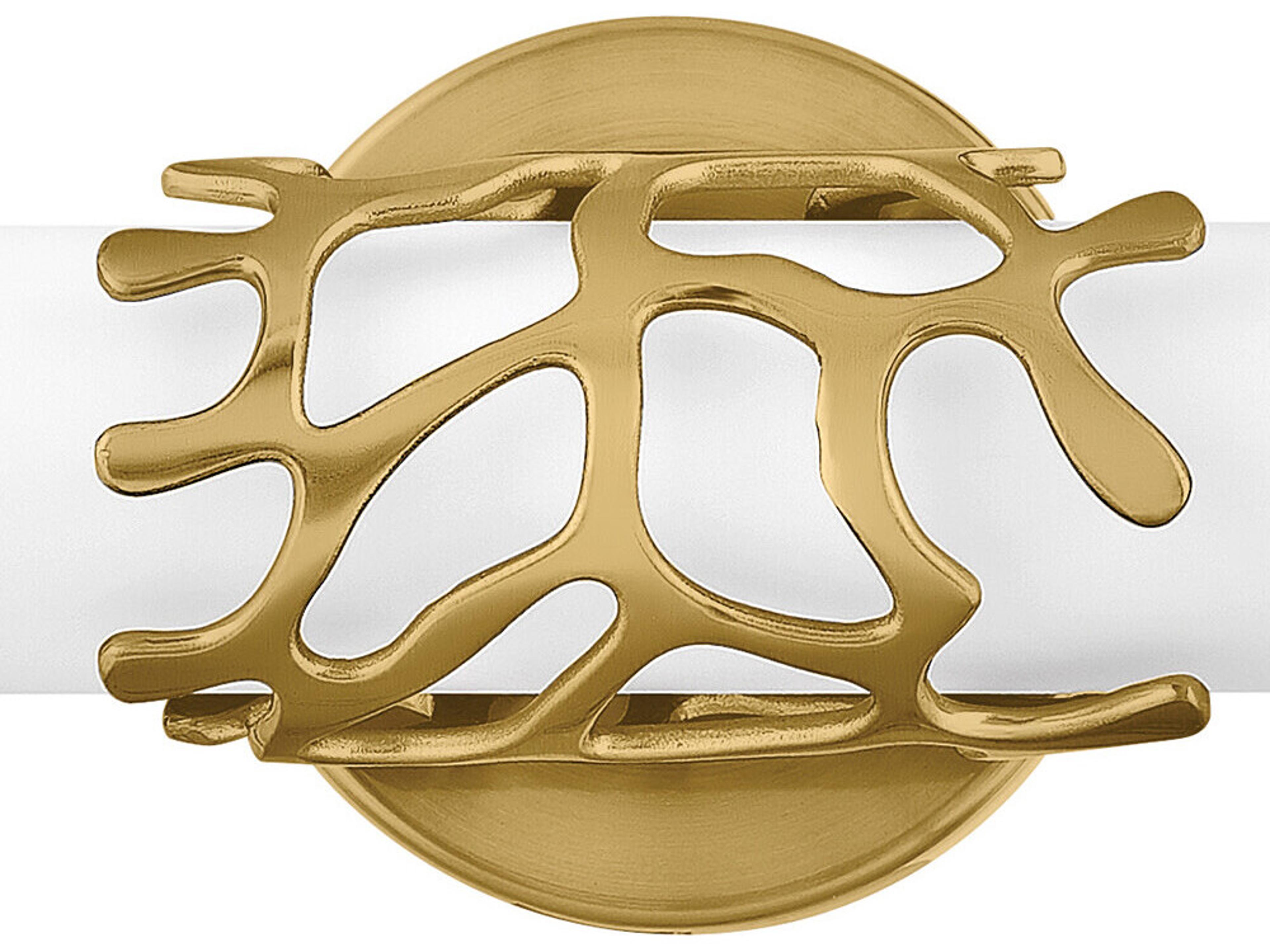 Hinkley Lyra Lacquered Brass Glass LED Vanity Light