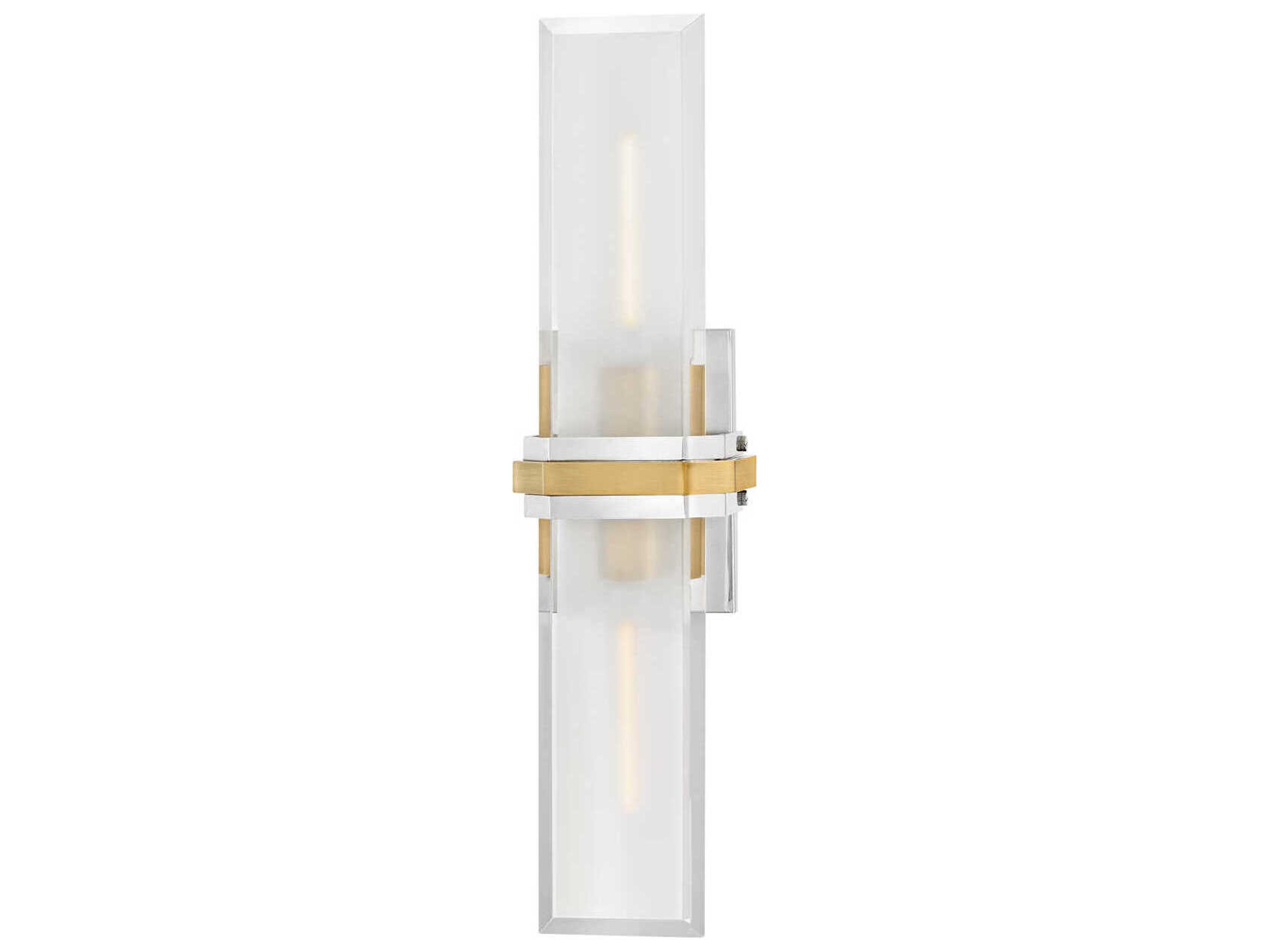 Kipton 2-Light Polished Nickel Heritage Brass Wall Sconce