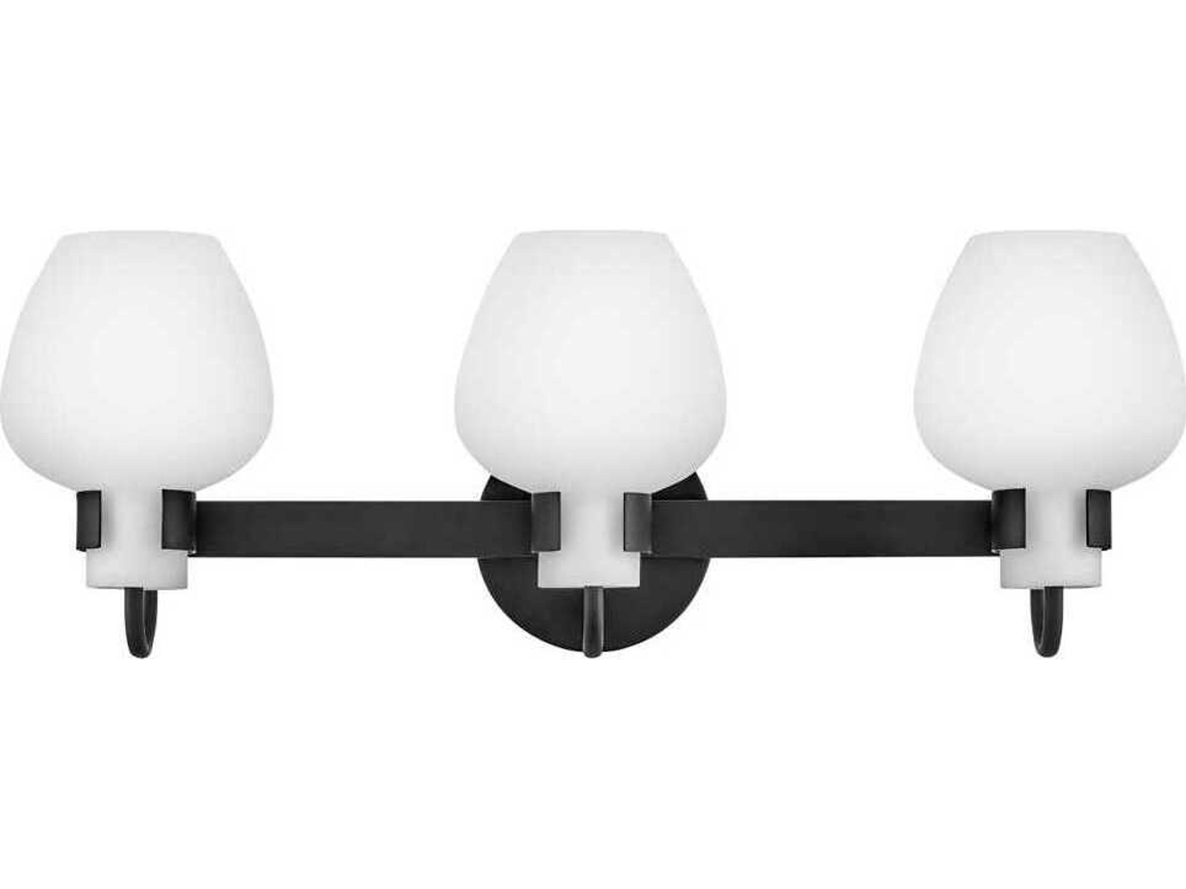 Hinkley Sylvie 3-Light Black Vanity Light