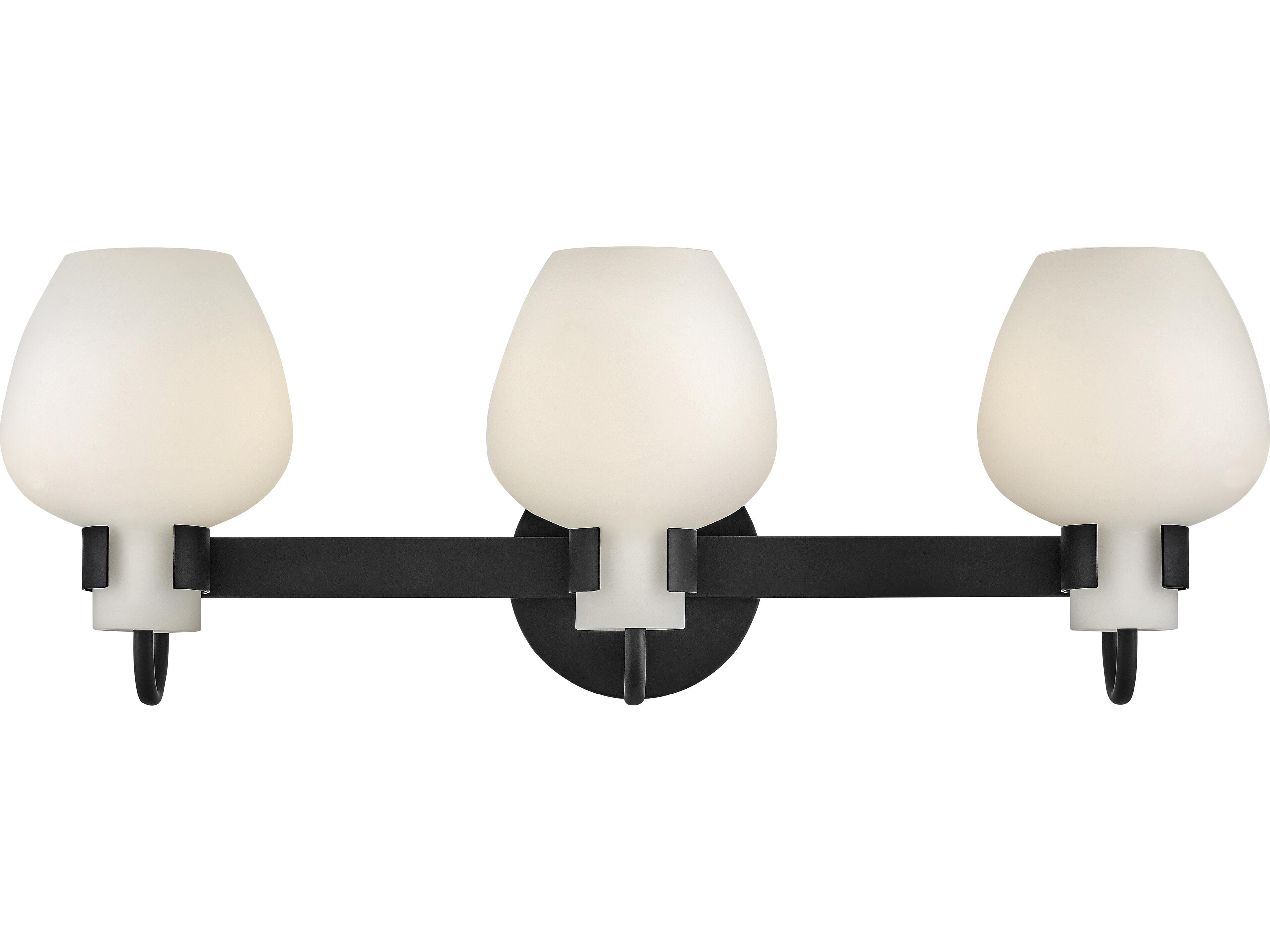 Hinkley Sylvie 3-Light Black Vanity Light
