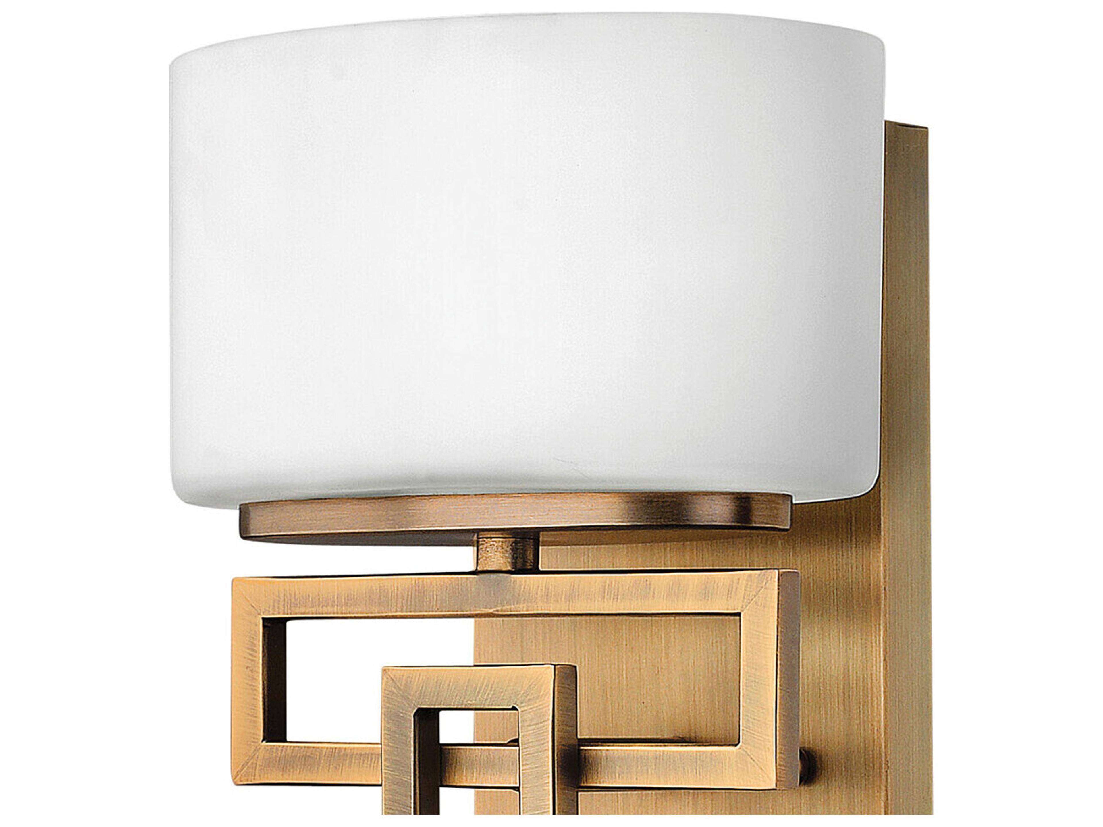 Hinkley Lanza 1-Light Brushed Bronze Glass Wall Sconce