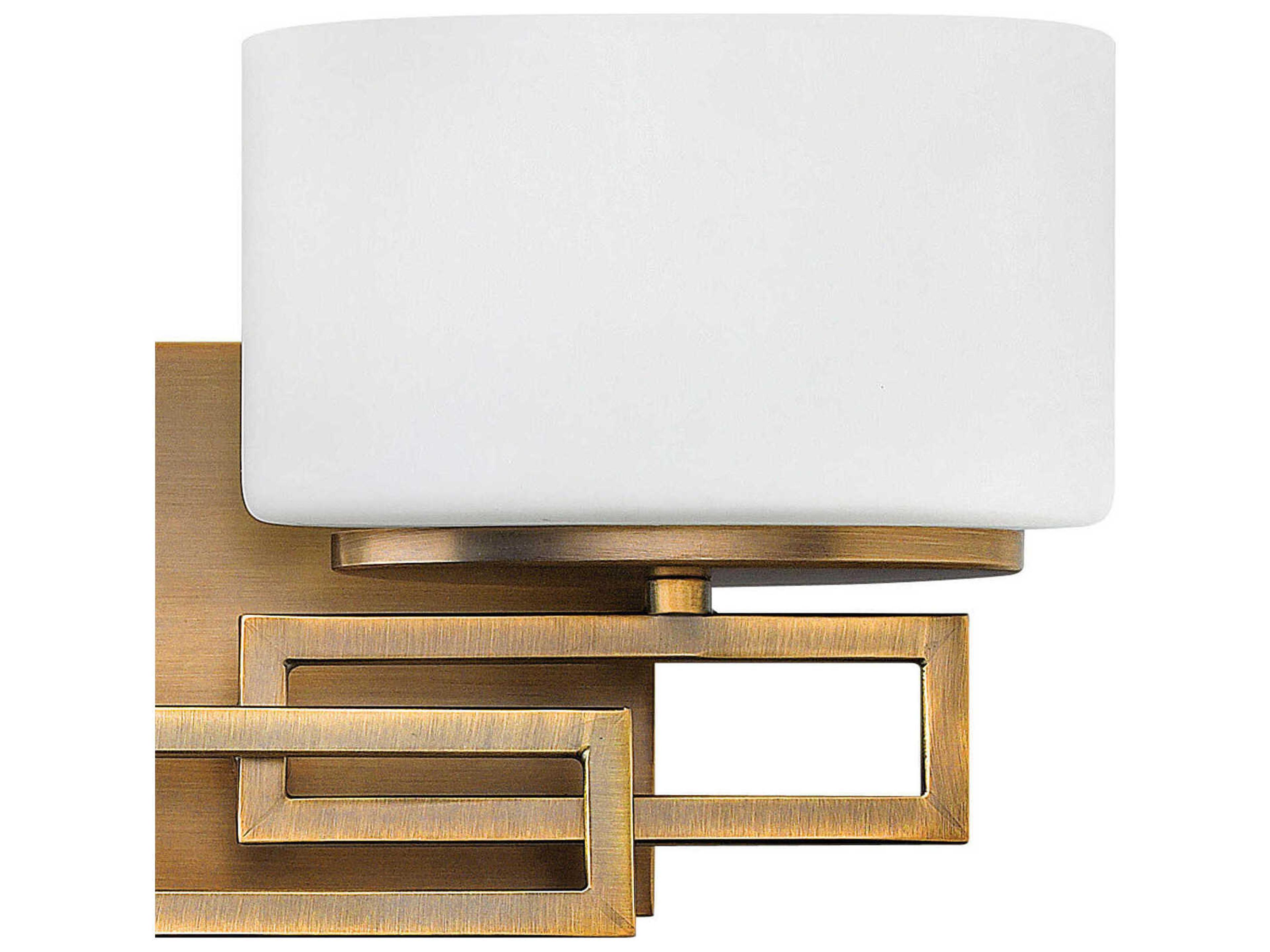 Hinkley Lanza 2-Light Brushed Bronze Glass Vanity Light