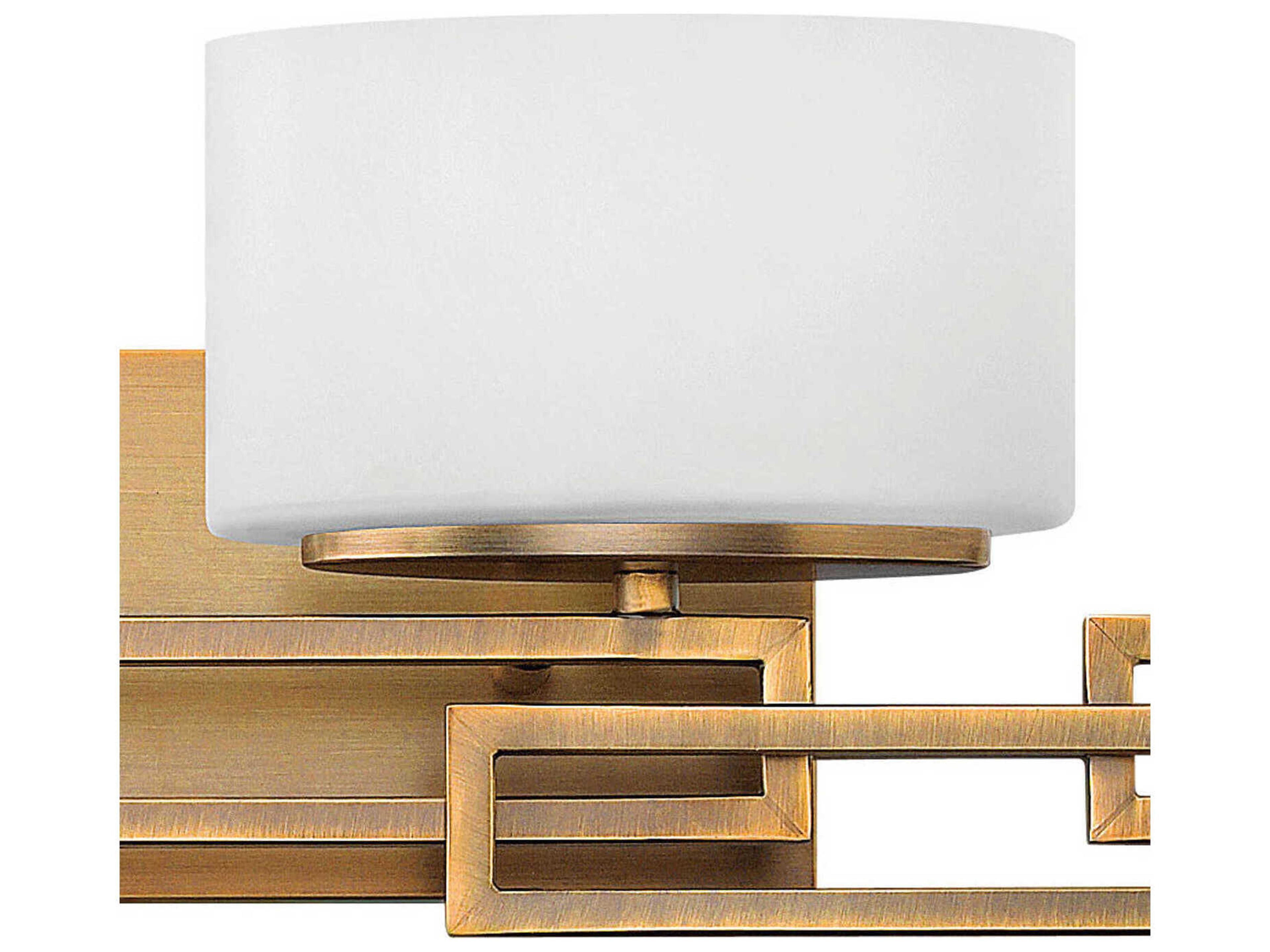 Hinkley Lanza 4-Light Brushed Bronze Glass Vanity Light