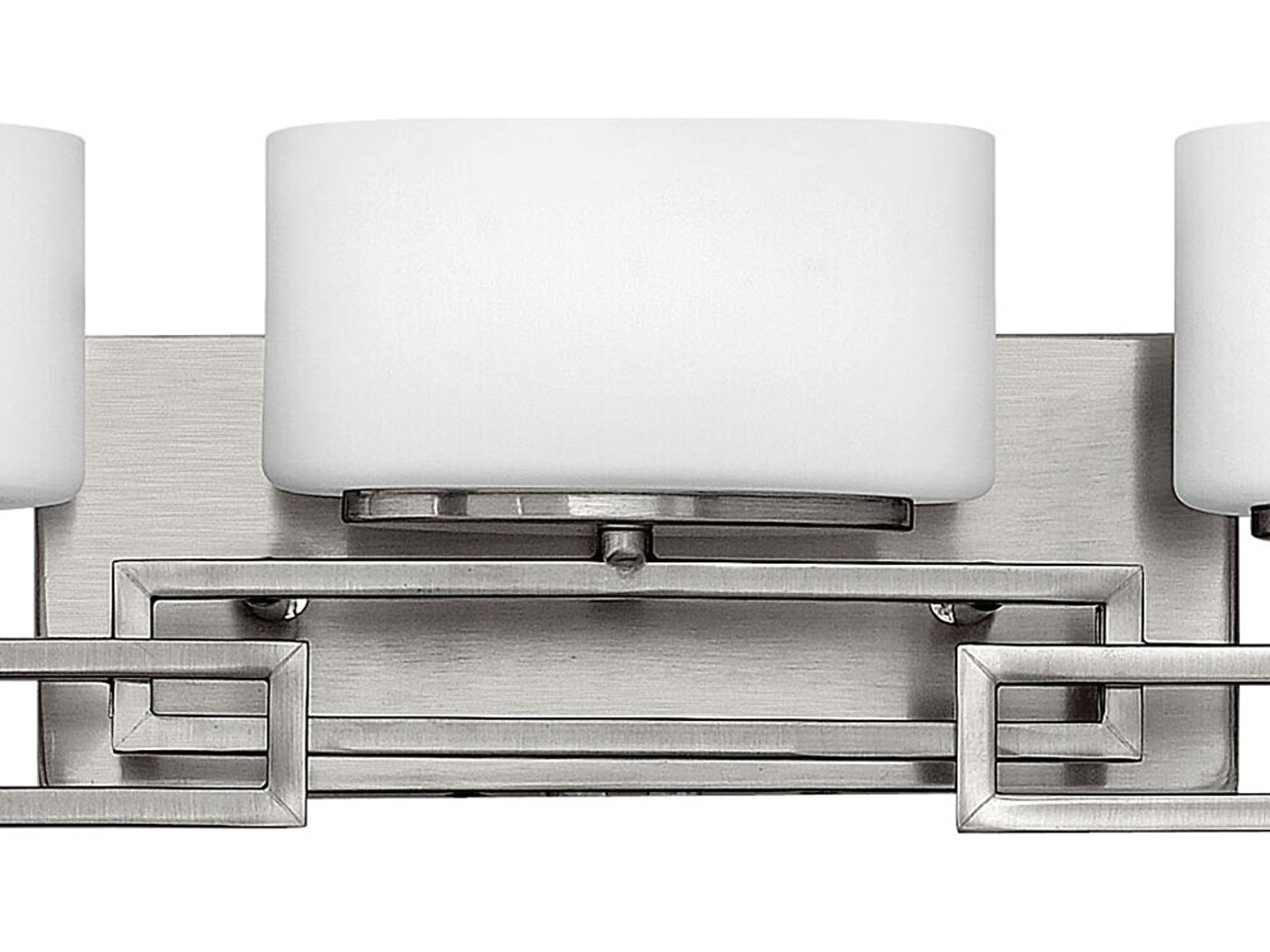 Hinkley Lanza 5-Light Antique Nickel Glass Vanity Light