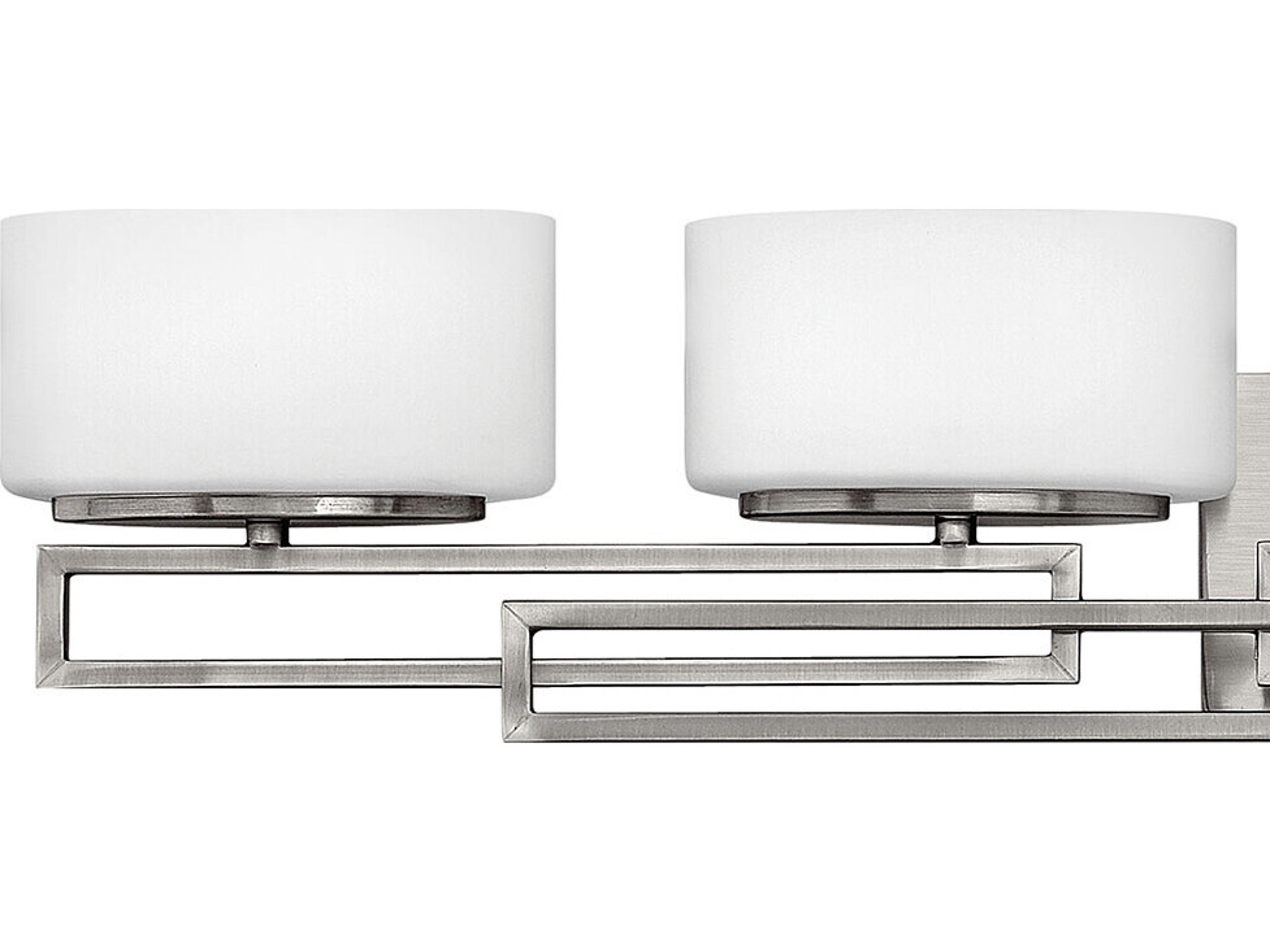 Hinkley Lanza 5-Light Antique Nickel Glass Vanity Light