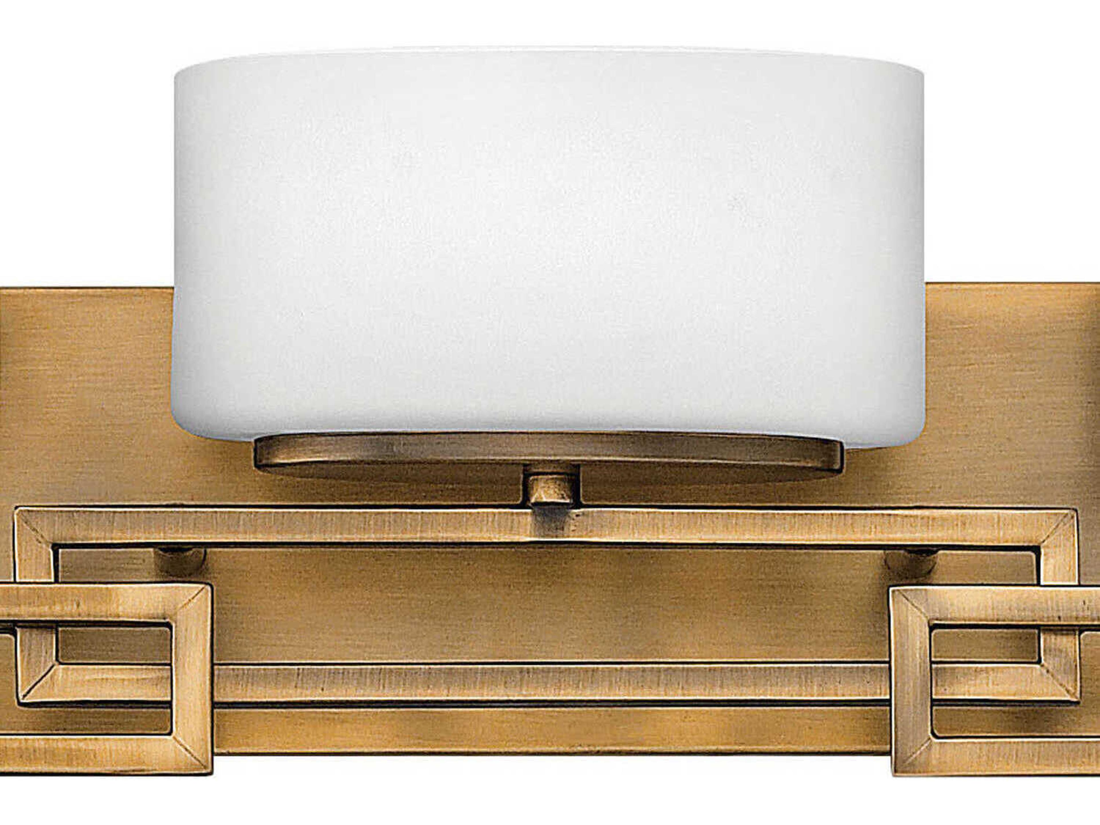 Hinkley Lanza 5-Light Brushed Bronze Glass Vanity Light