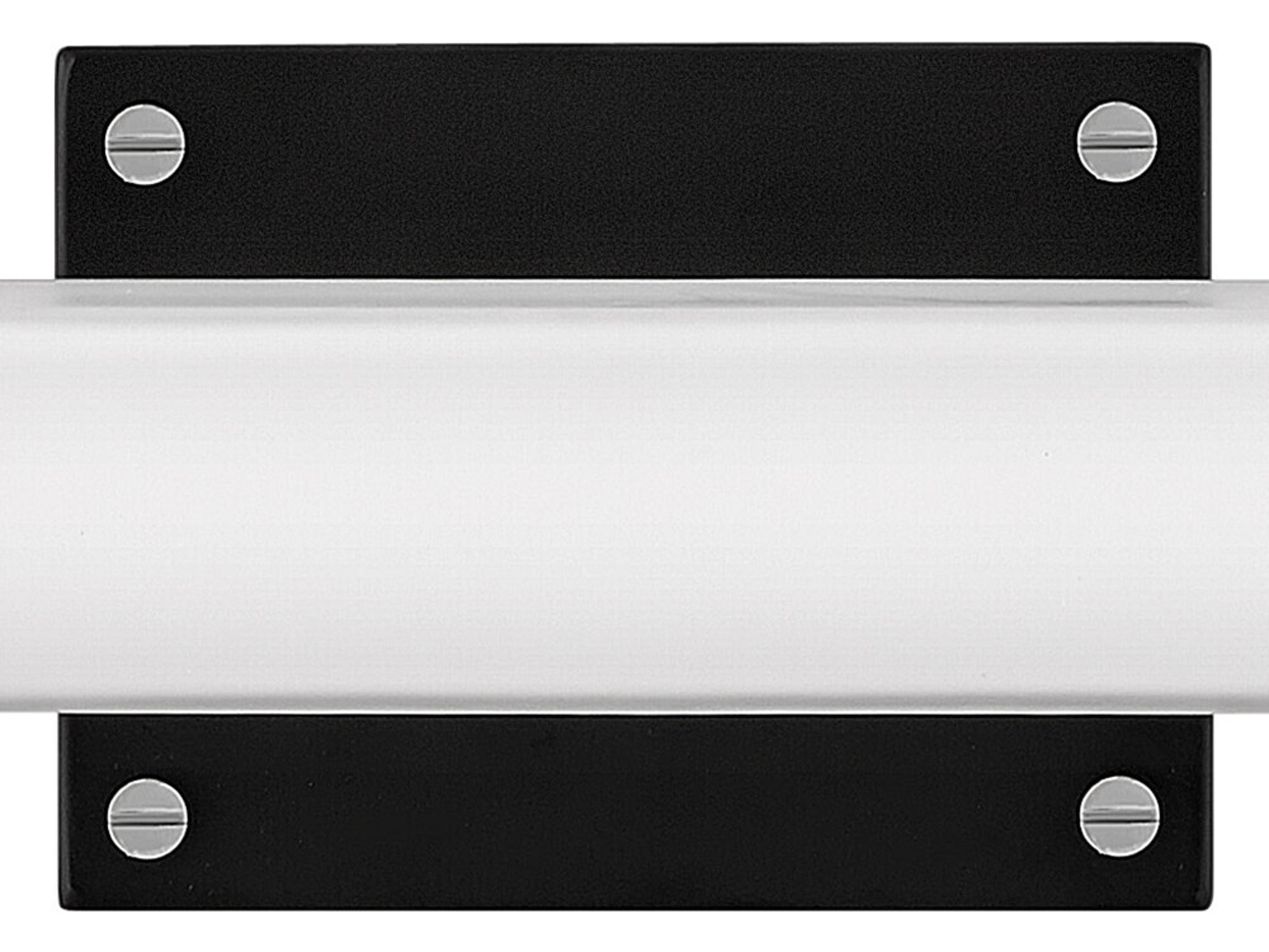 Hinkley Rollins Black Chrome Glass LED Vanity Light