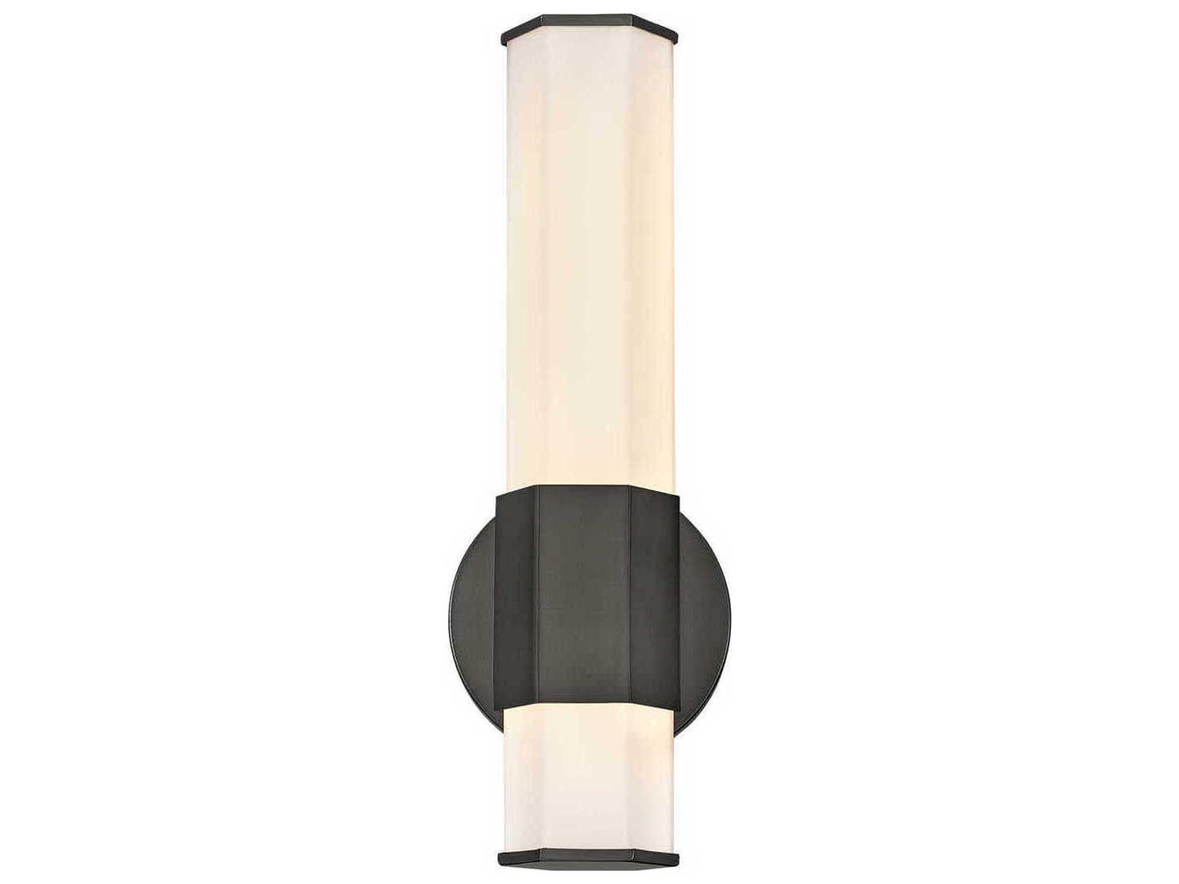 Hinkley Facet Black Oxide Glass LED Wall Sconce
