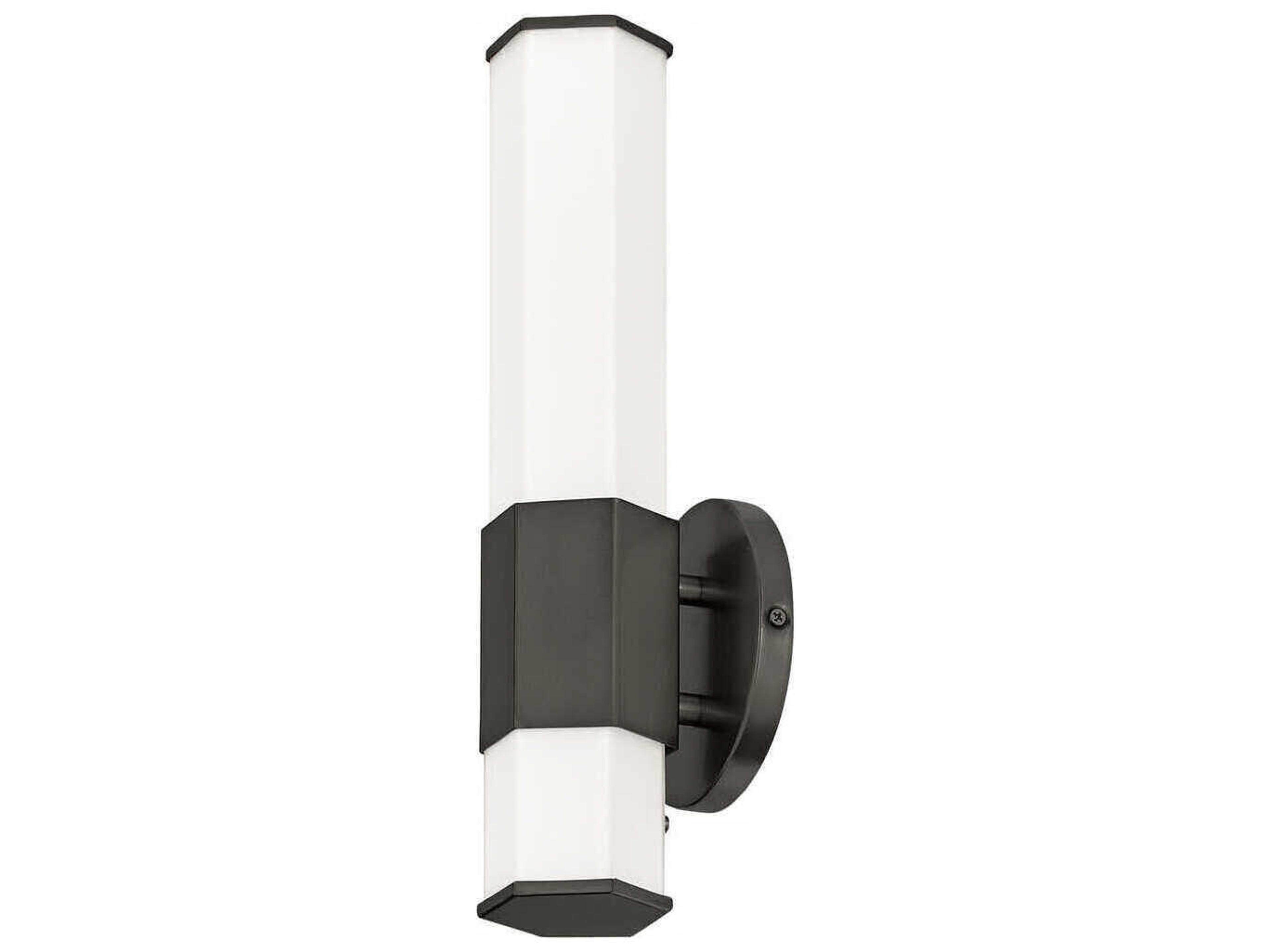 Hinkley Facet Black Oxide Glass LED Wall Sconce