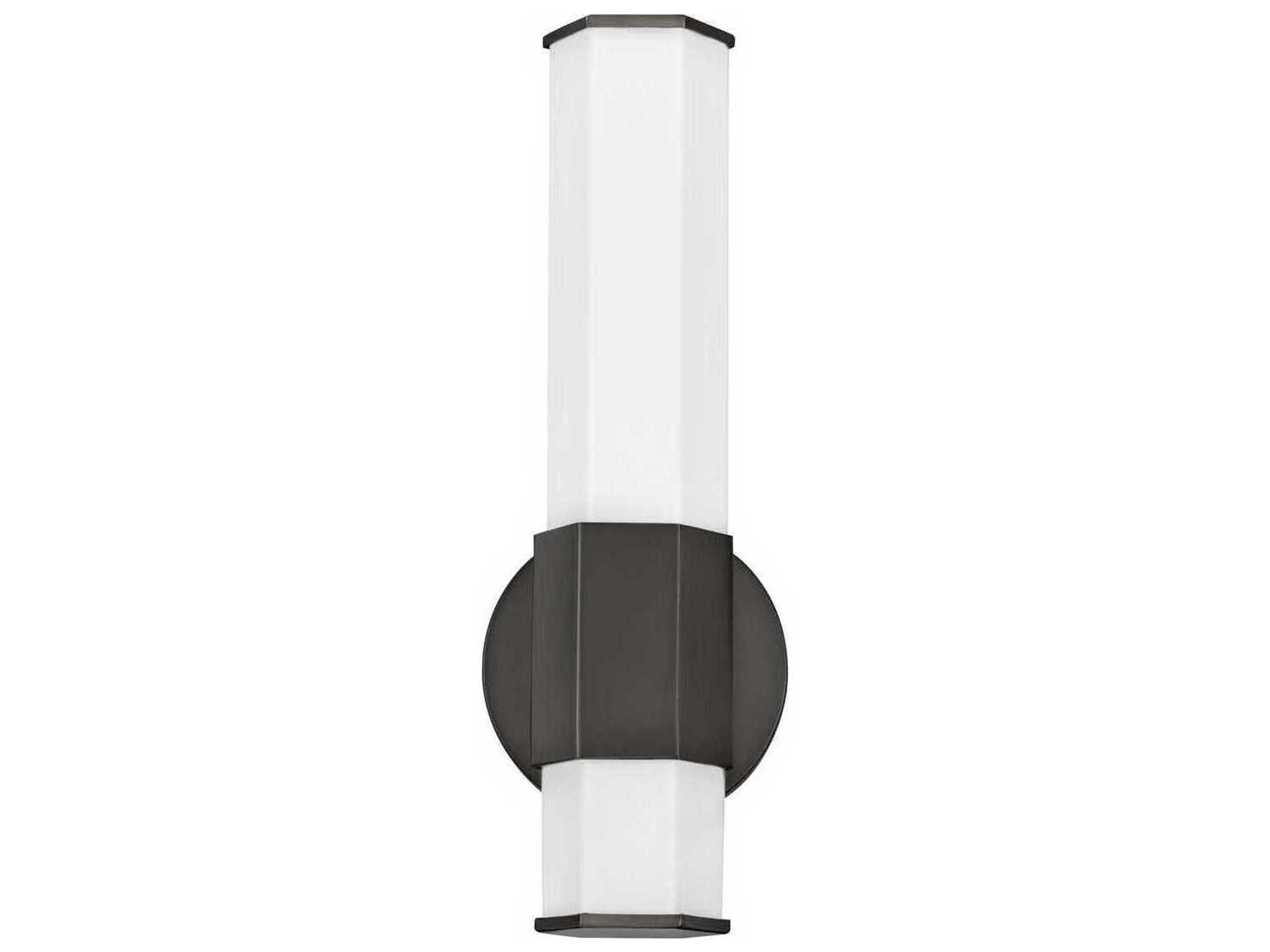 Hinkley Facet Black Oxide Glass LED Wall Sconce