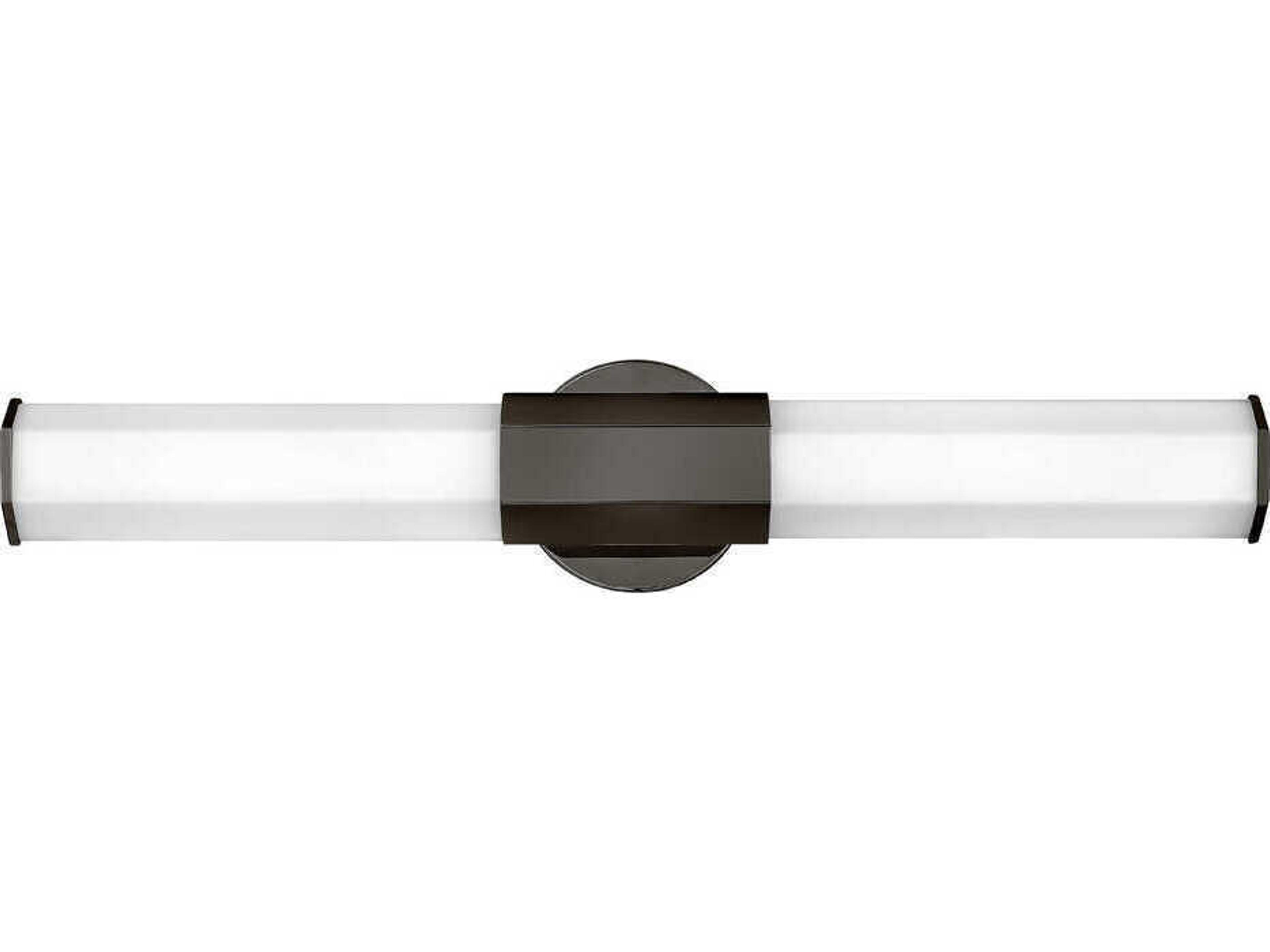 Facet Black Oxide Glass LED Vanity Light