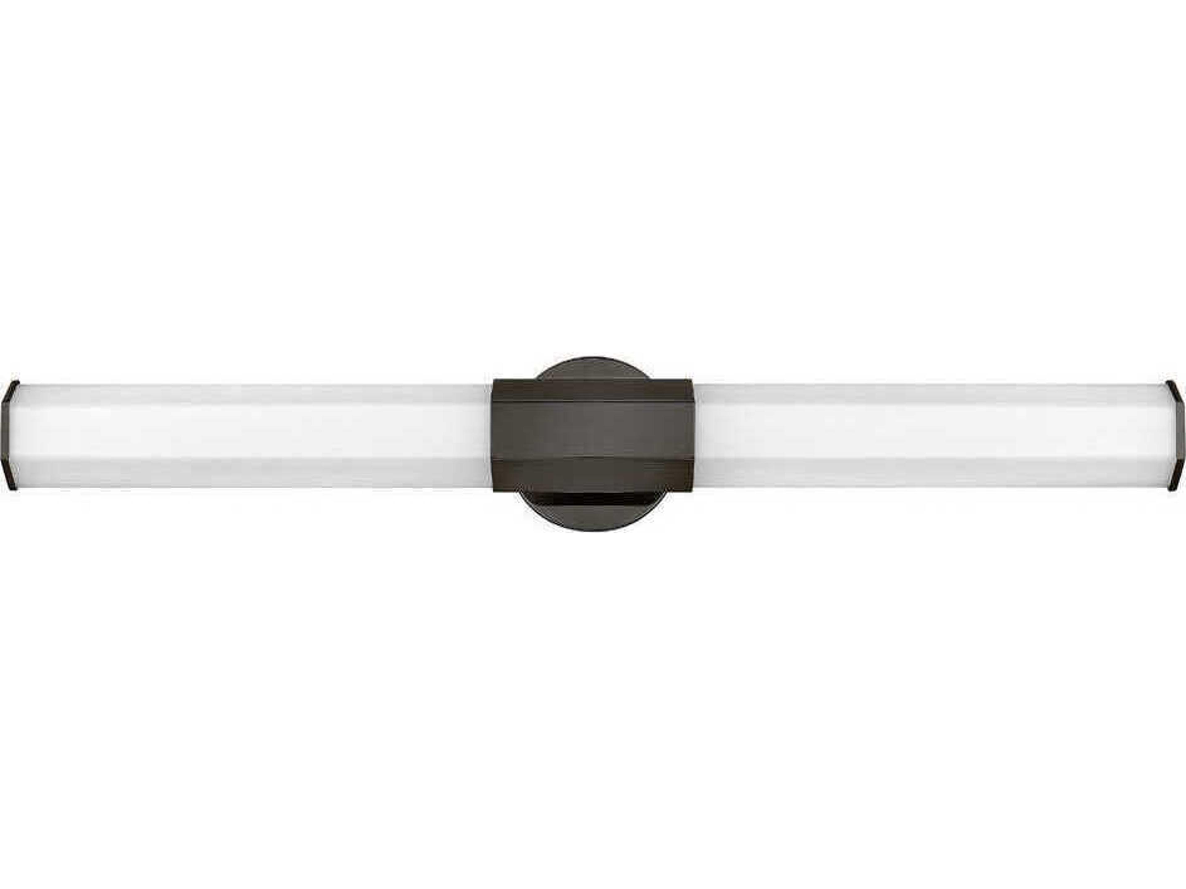 Facet Black Oxide Glass LED Vanity Light
