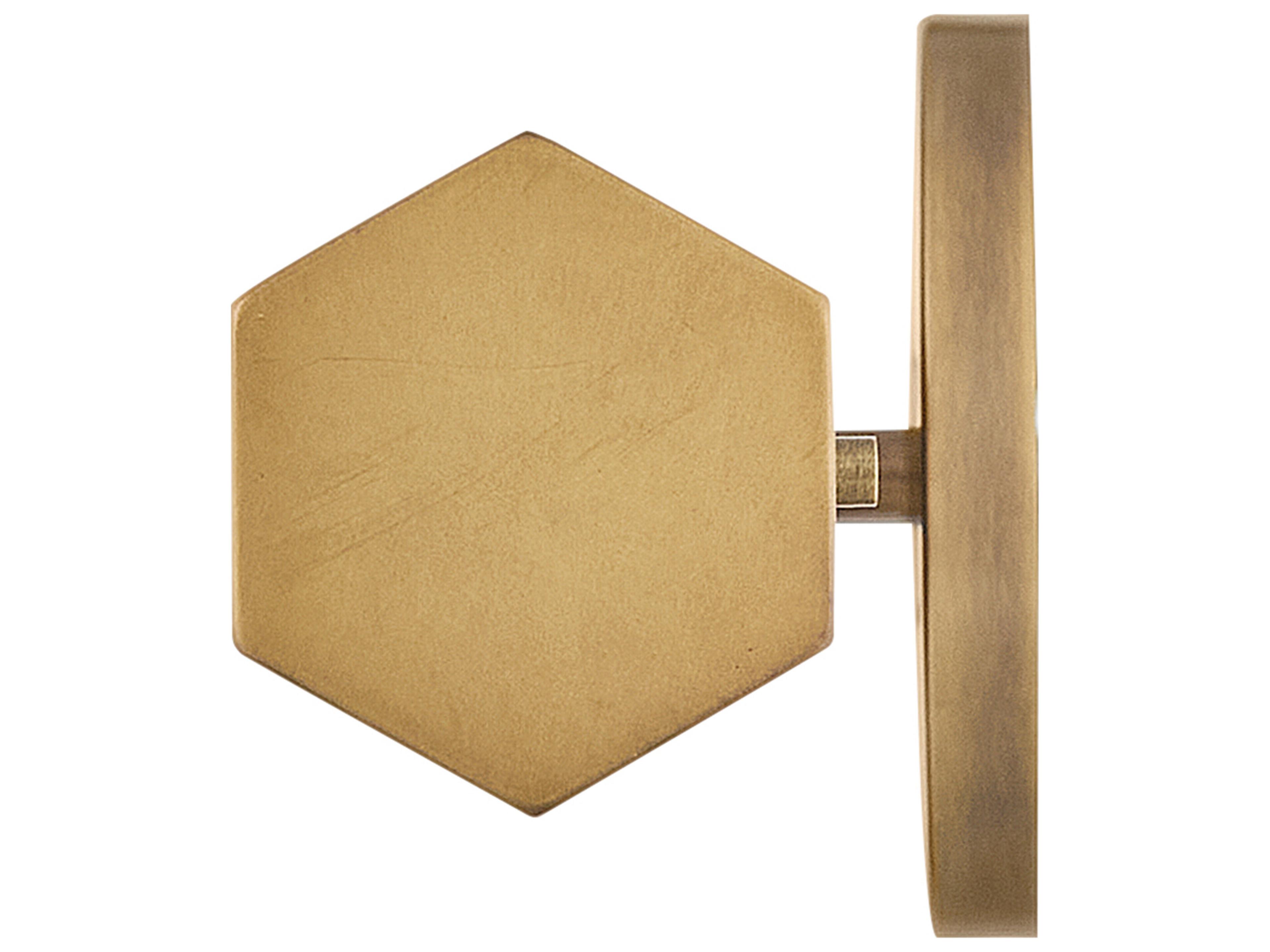 Hinkley Facet Heritage Brass Vanity Light