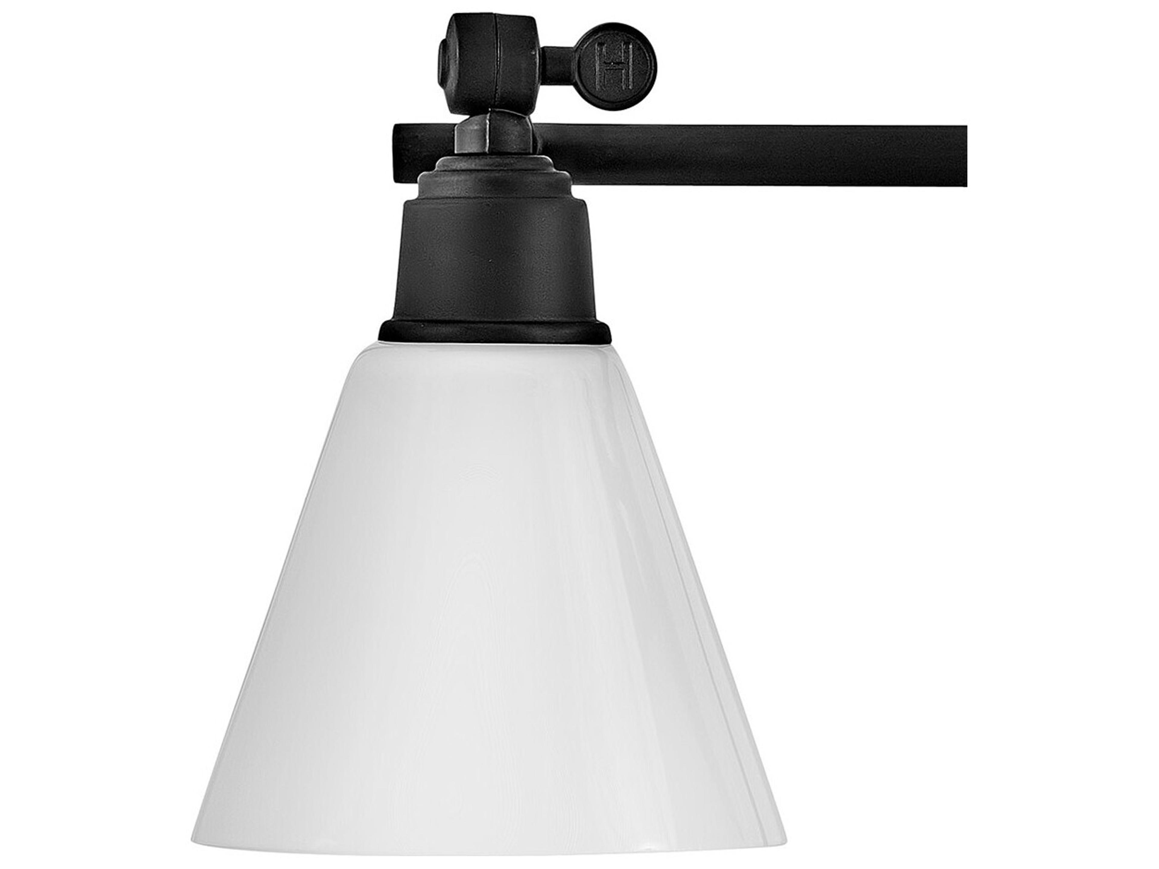 Hinkley Arti 4-Light Black Glass Vanity Light