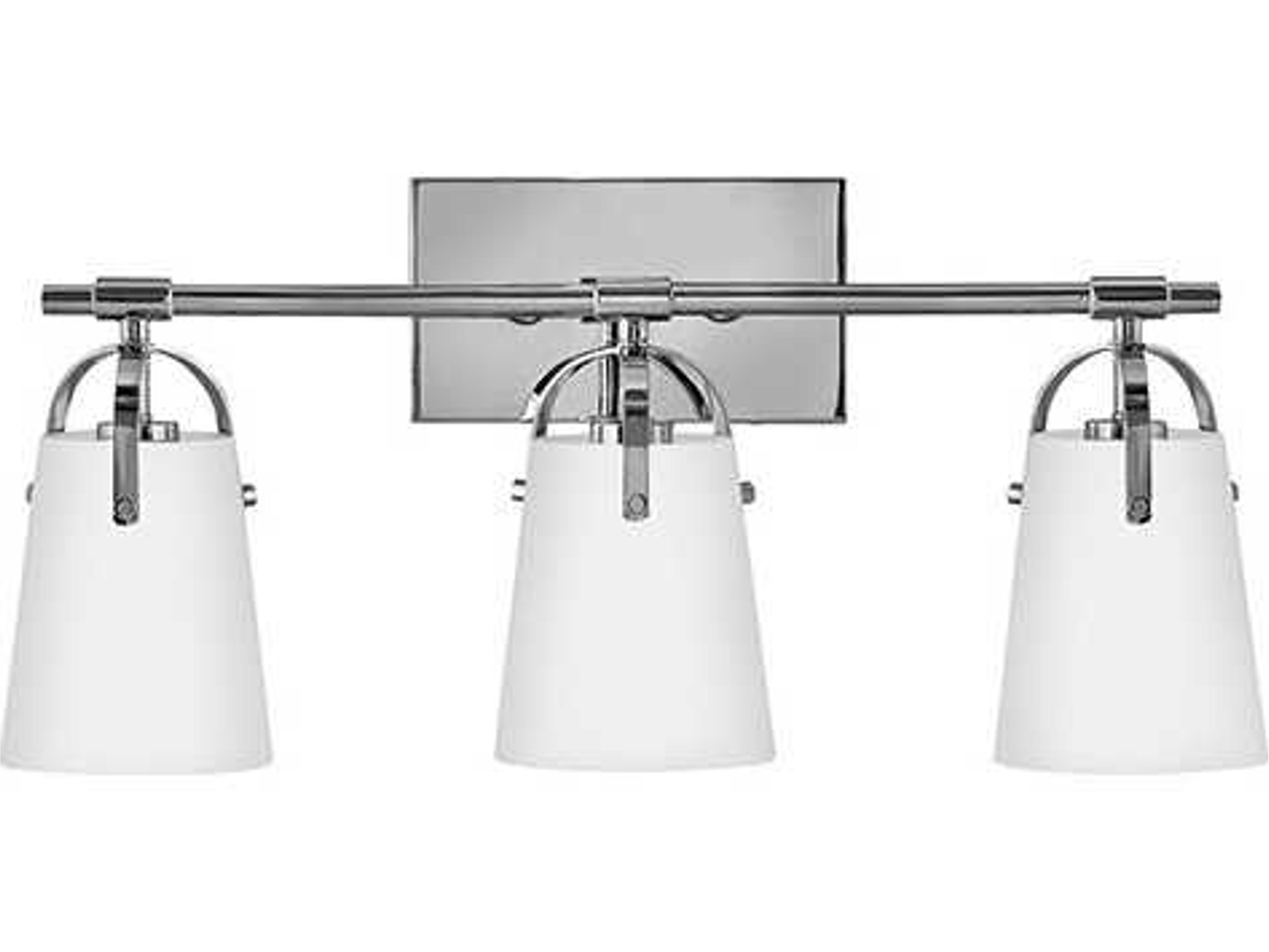 Foster 3-Light Chrome Vanity Light