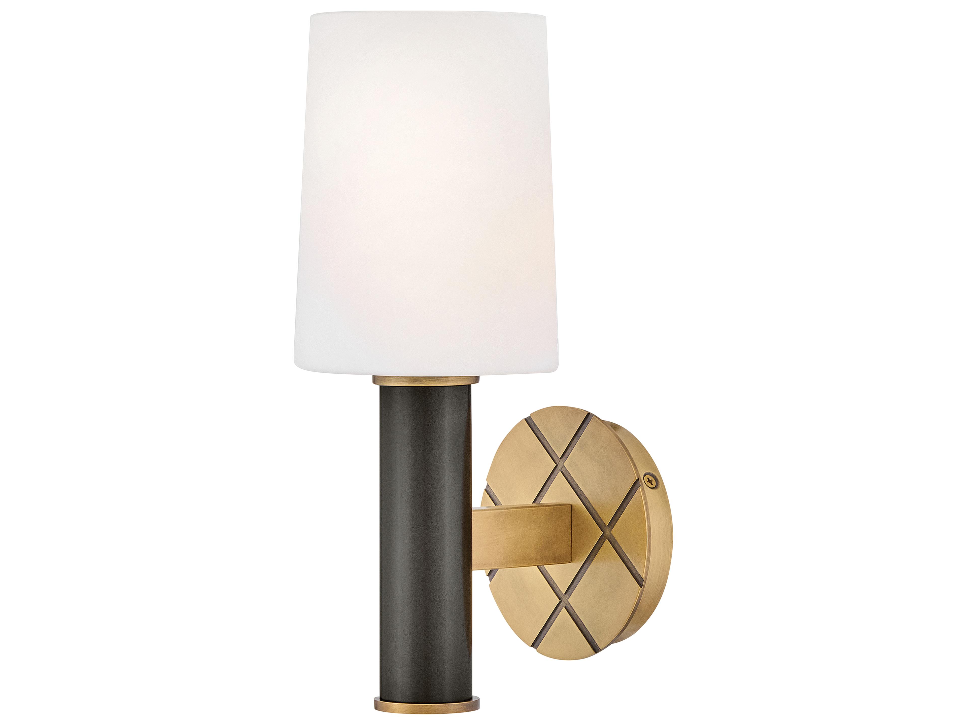 Declan 1-Light Heritage Brass Black Oxide Wall Sconce