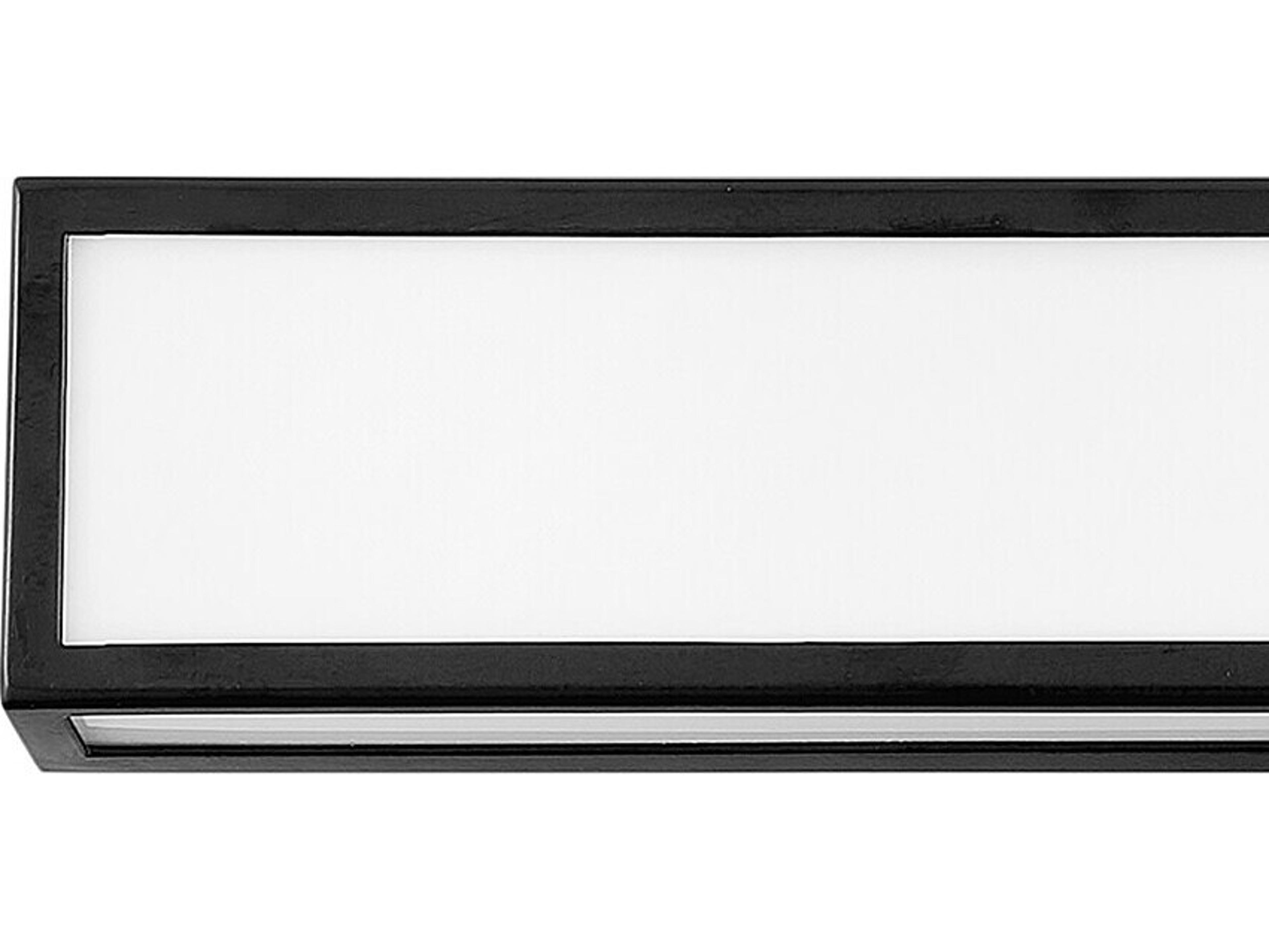 Hinkley Alto Black White Glass LED Vanity Light