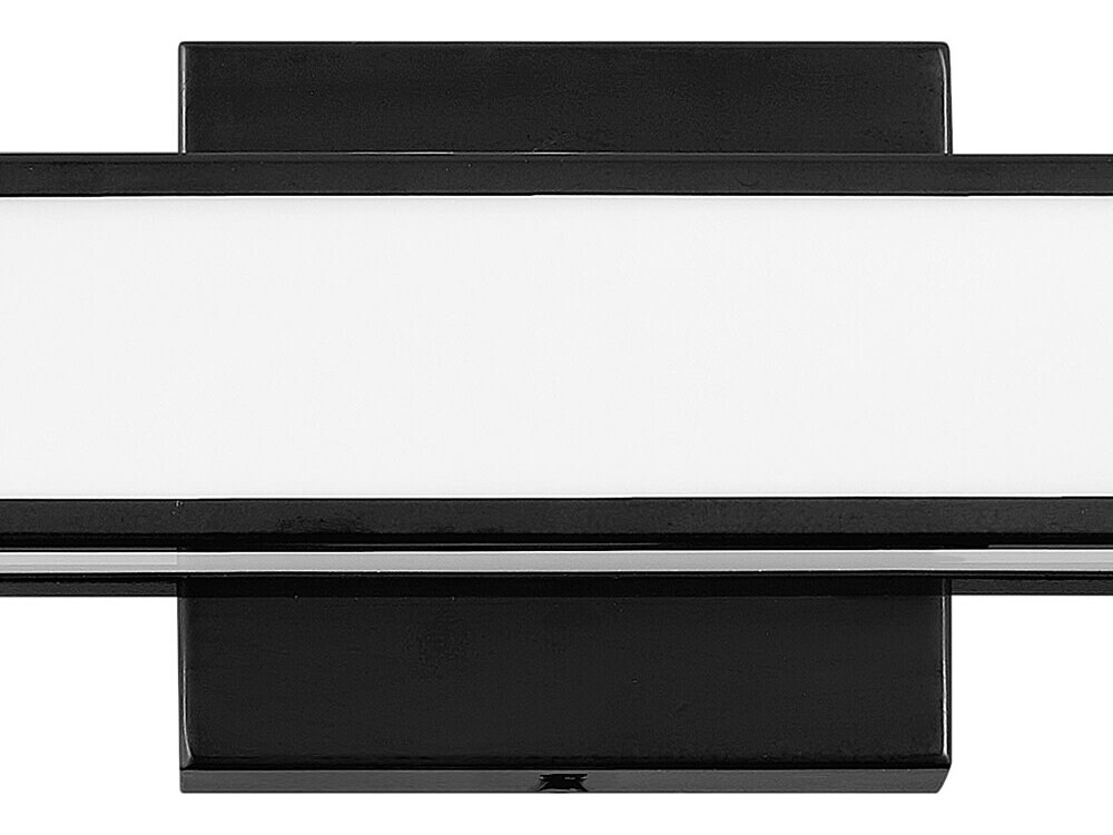 Hinkley Alto Black White Glass LED Vanity Light
