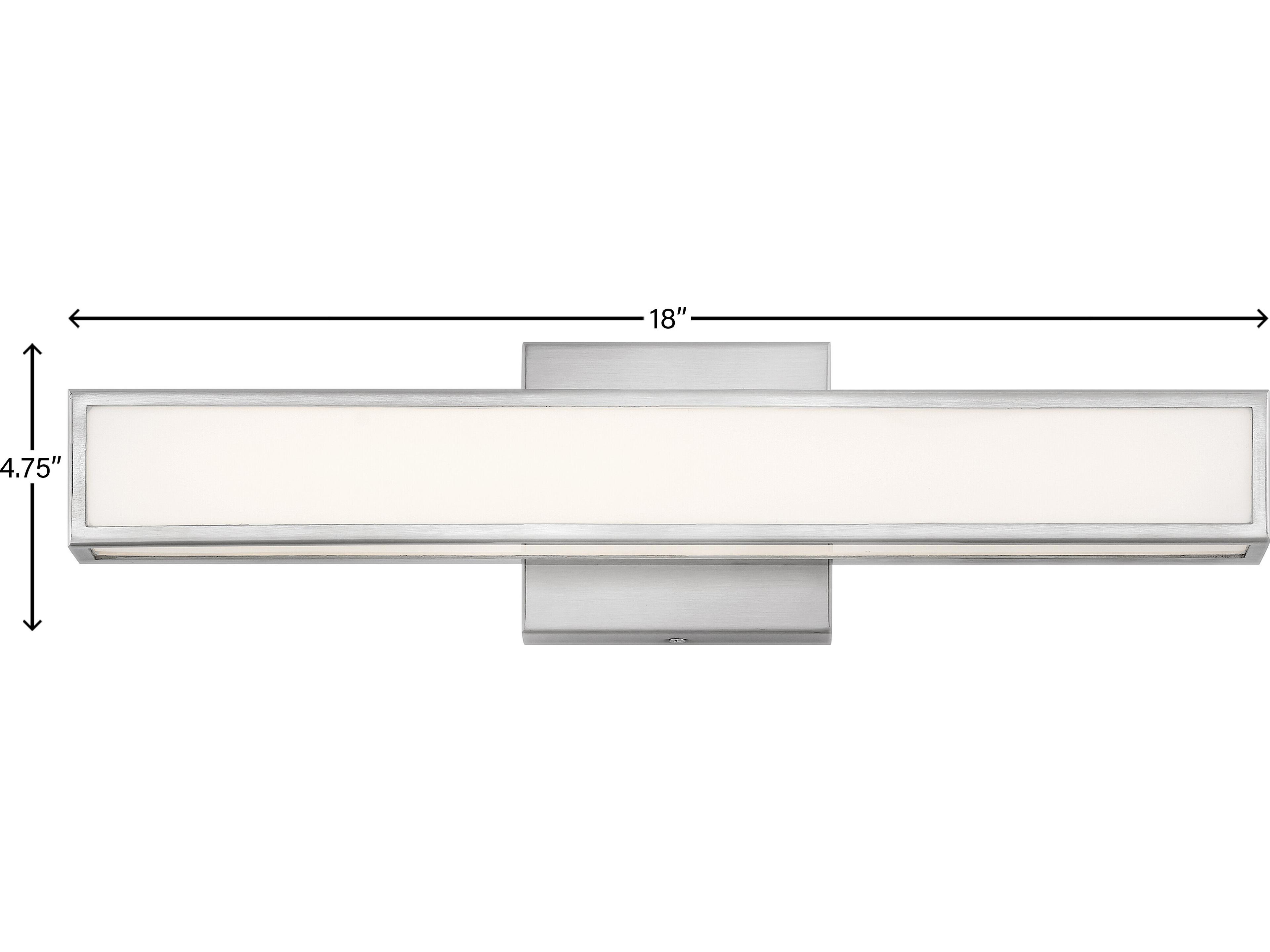Hinkley Alto Brushed Nickel Glass LED Vanity Light