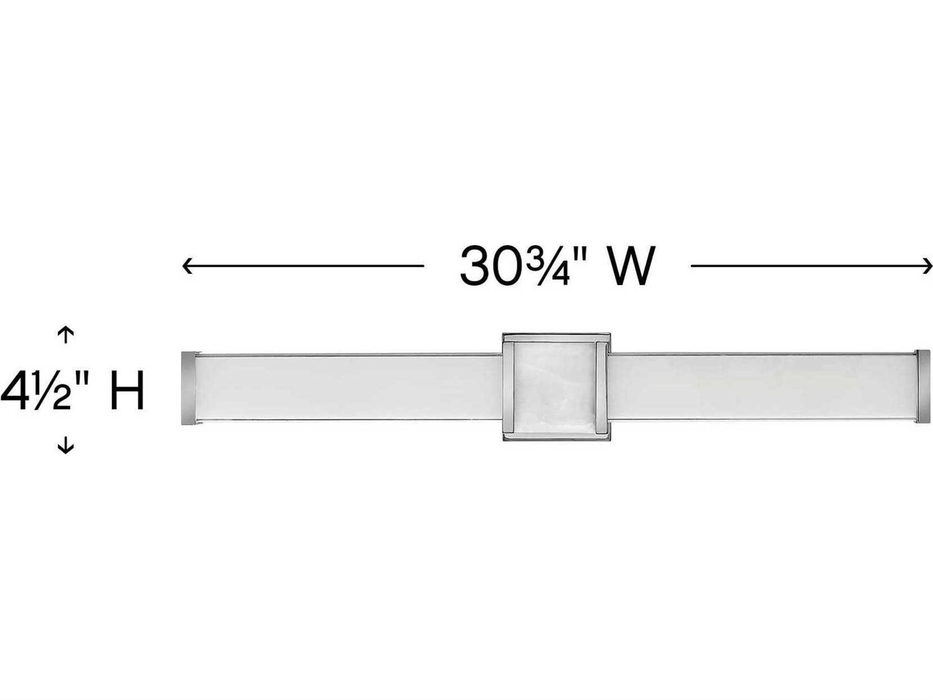 Hinkley Pietra Chrome Glass LED Vanity Light