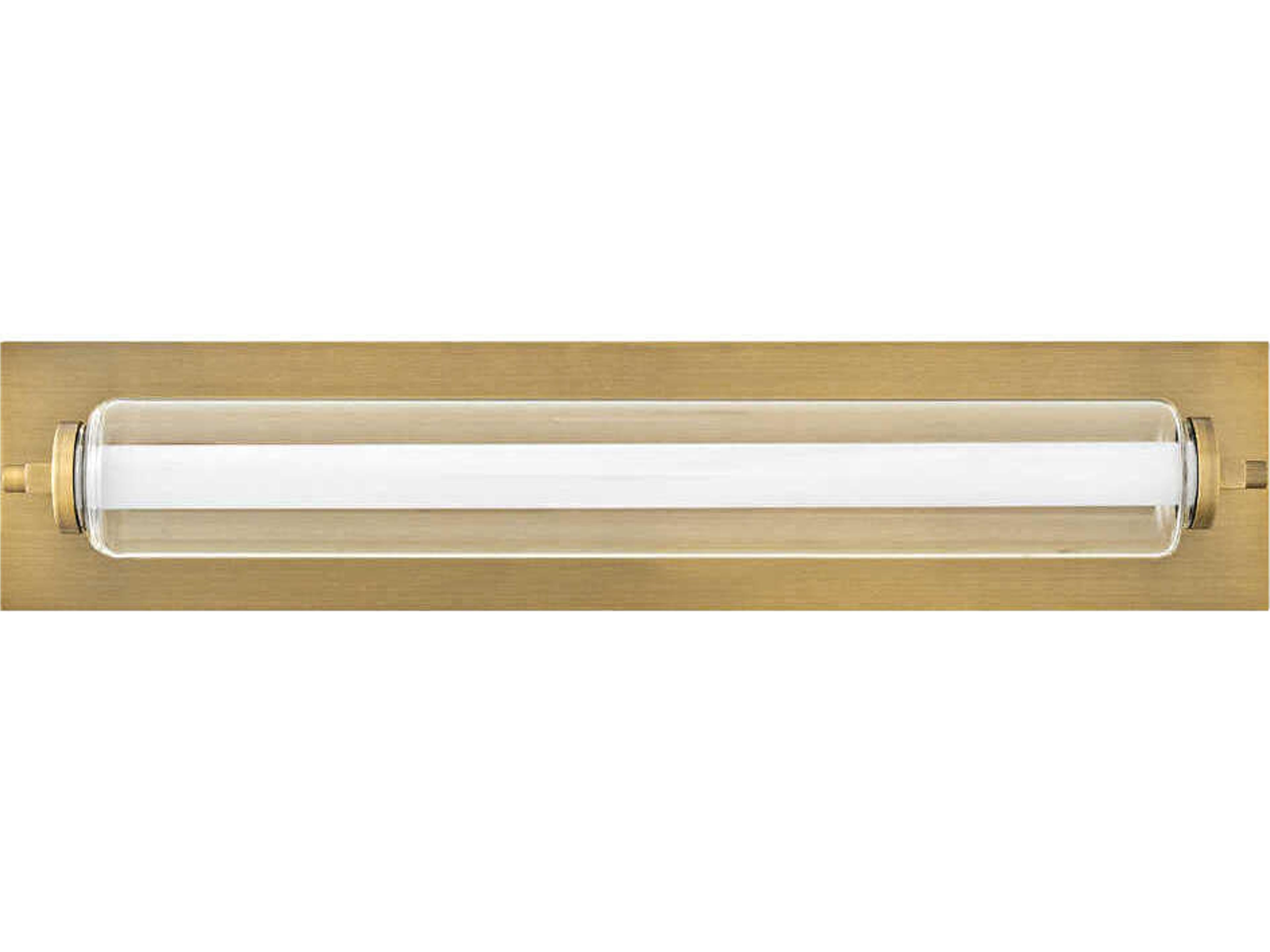 Lucien Lacquered Brass Glass LED Vanity Light