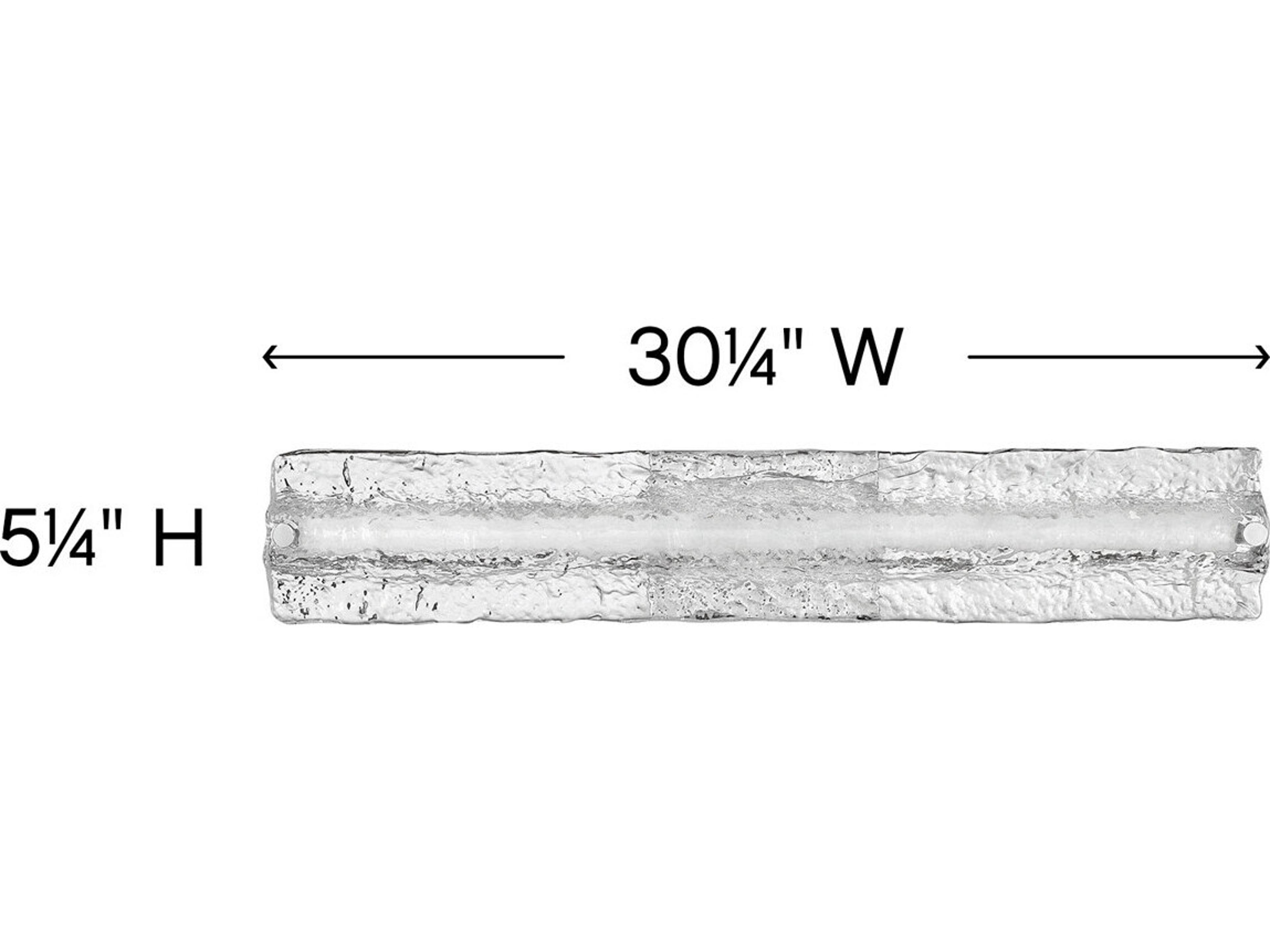 Hinkley Lucent Chrome Clear Glass LED Vanity Light