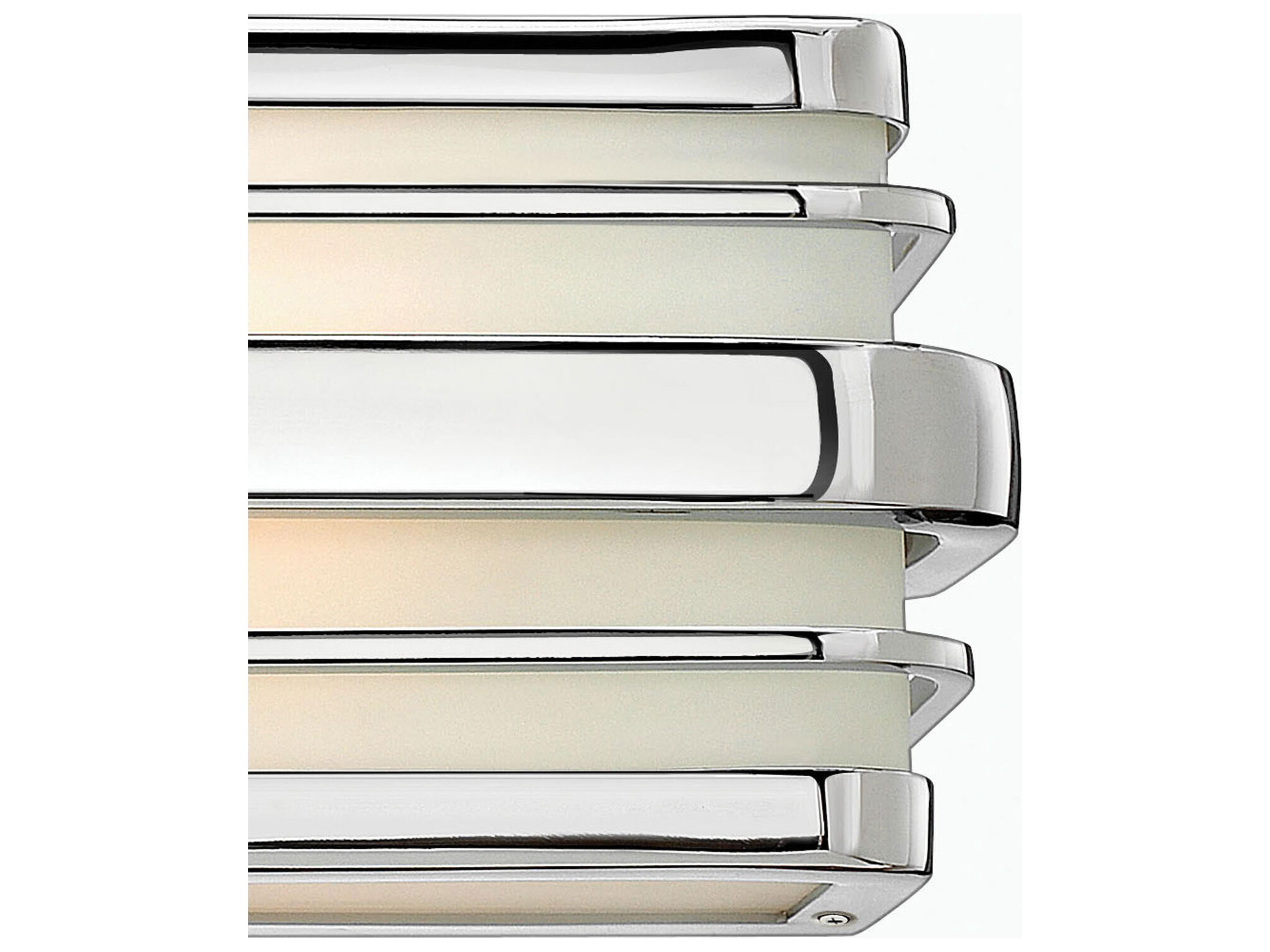 Hinkley Winton 4-Light Chrome Glass Vanity Light
