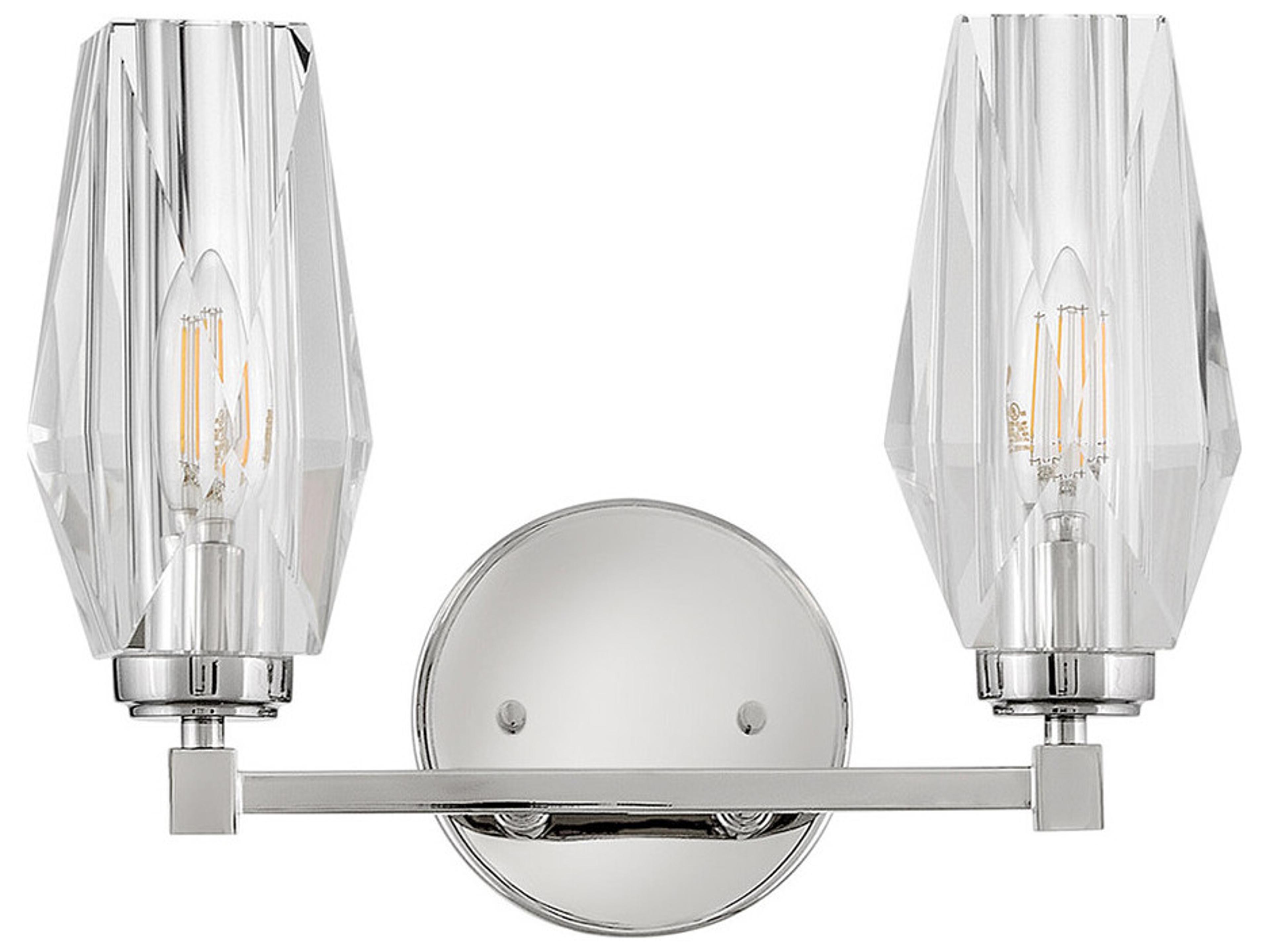 Hinkley Ana 2-Light Polished Nickel Vanity Light