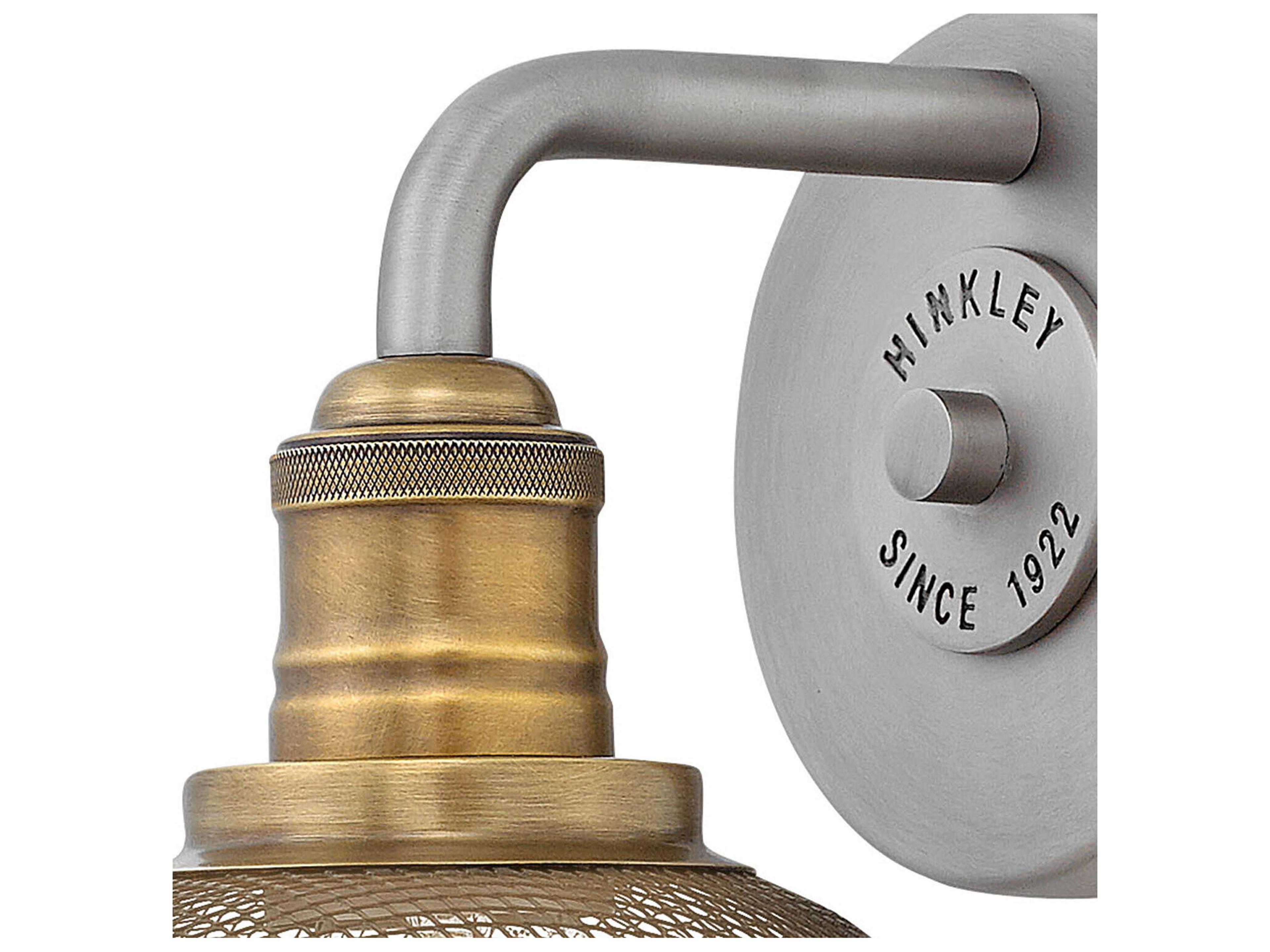 Hinkley Rigby 1-Light Antique Nickel Wall Sconce