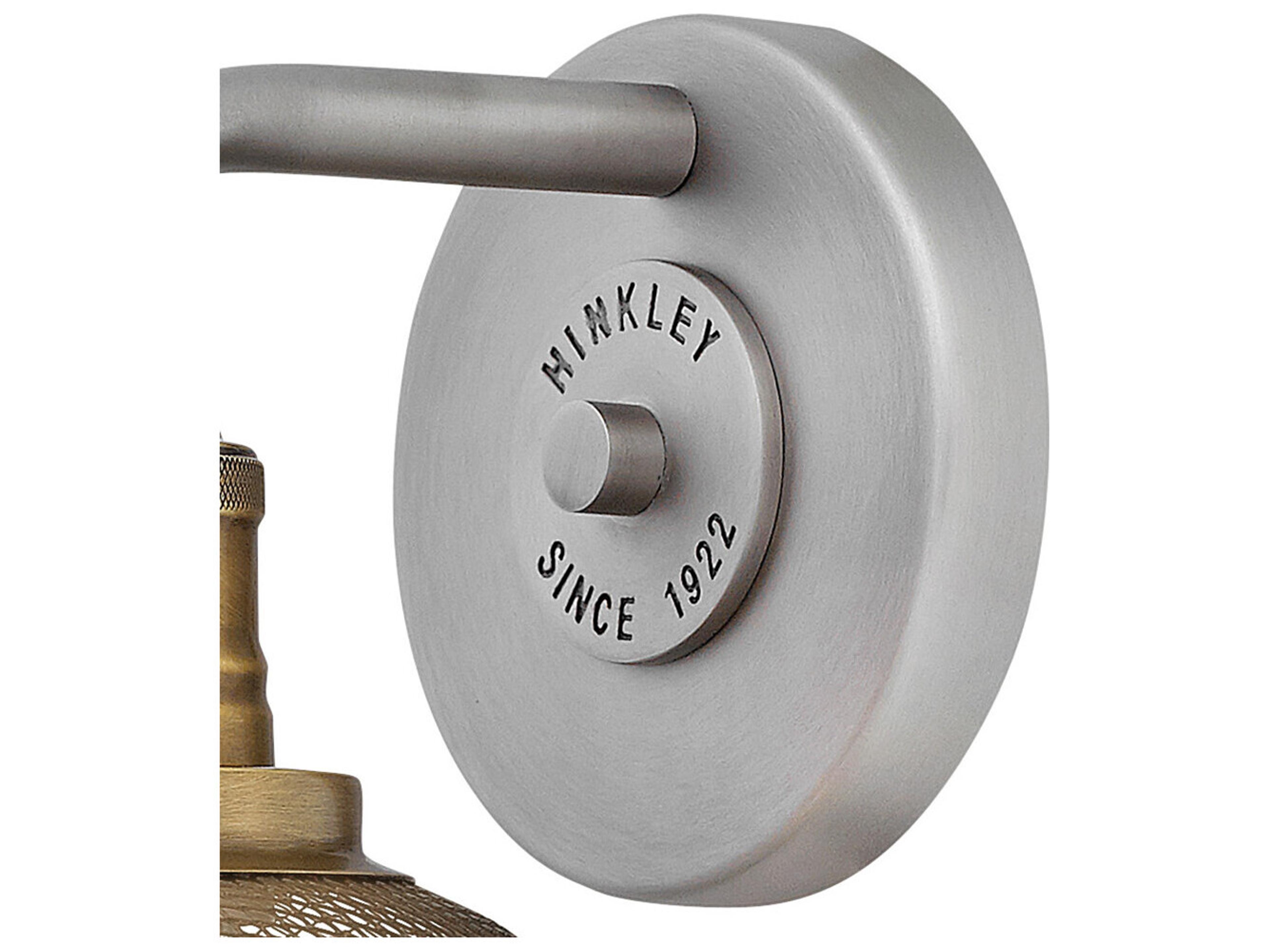 Hinkley Rigby 1-Light Antique Nickel Wall Sconce