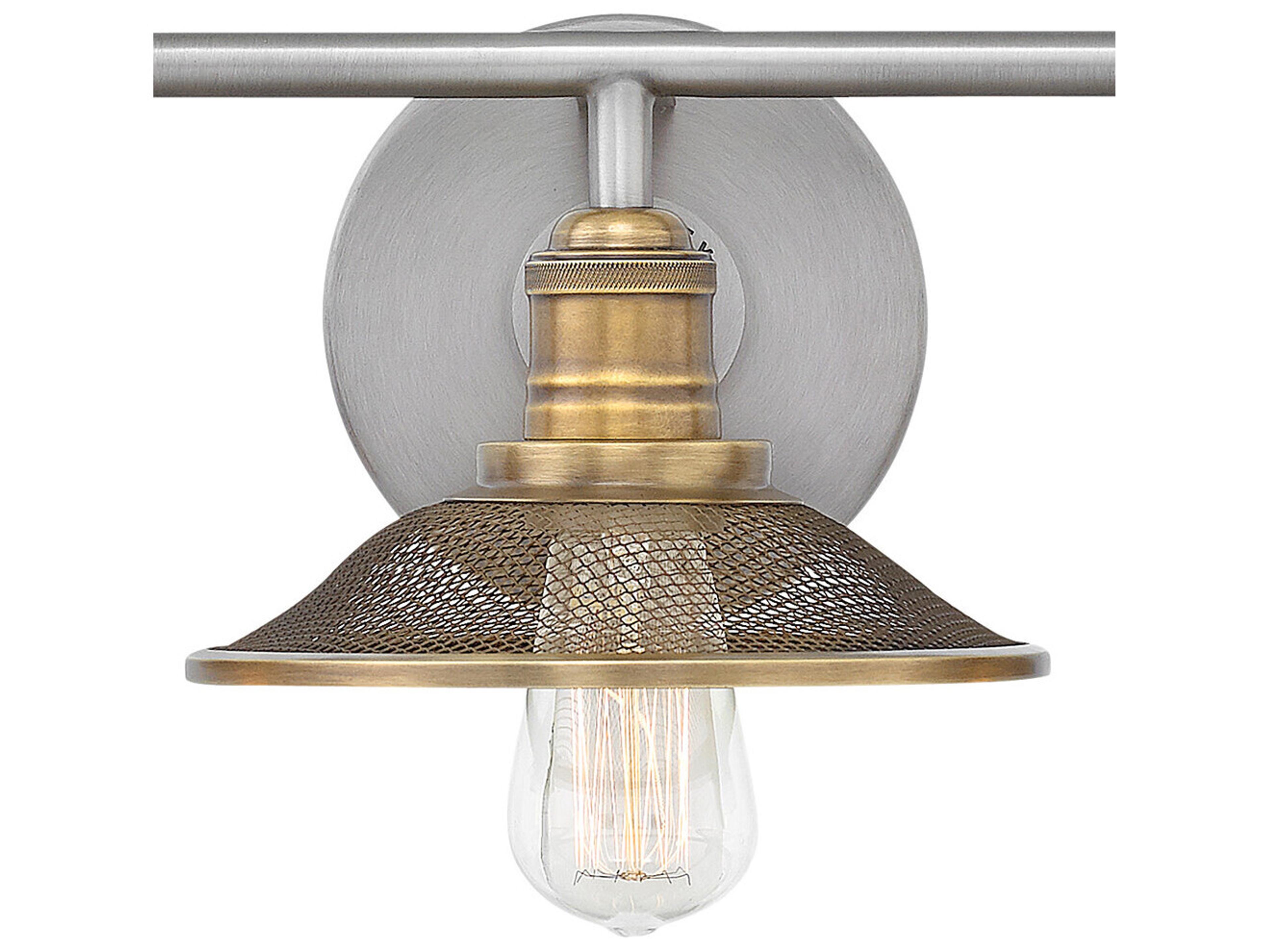 Hinkley Rigby 3-Light Antique Nickel Vanity Light