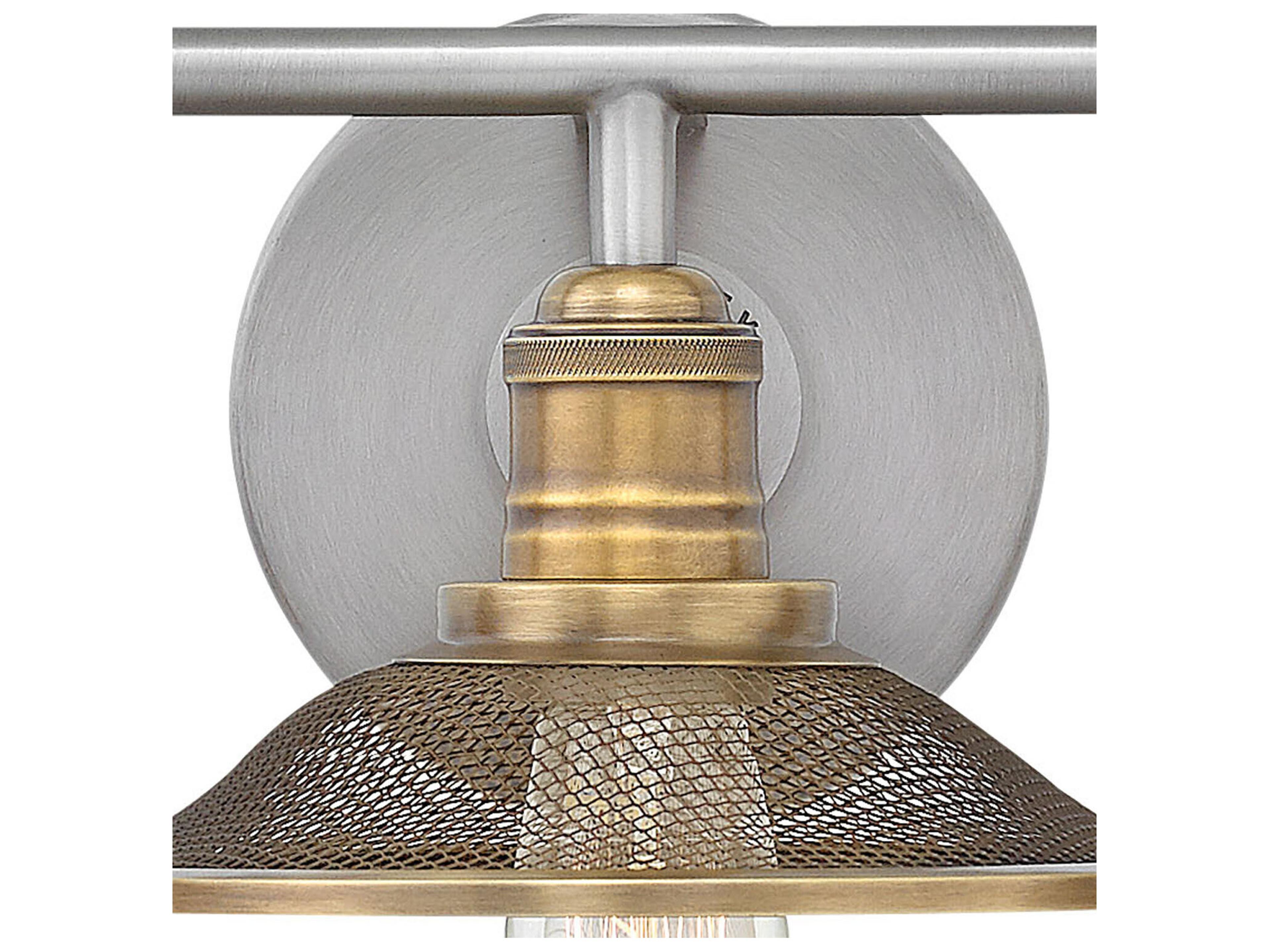 Hinkley Rigby 3-Light Antique Nickel Vanity Light