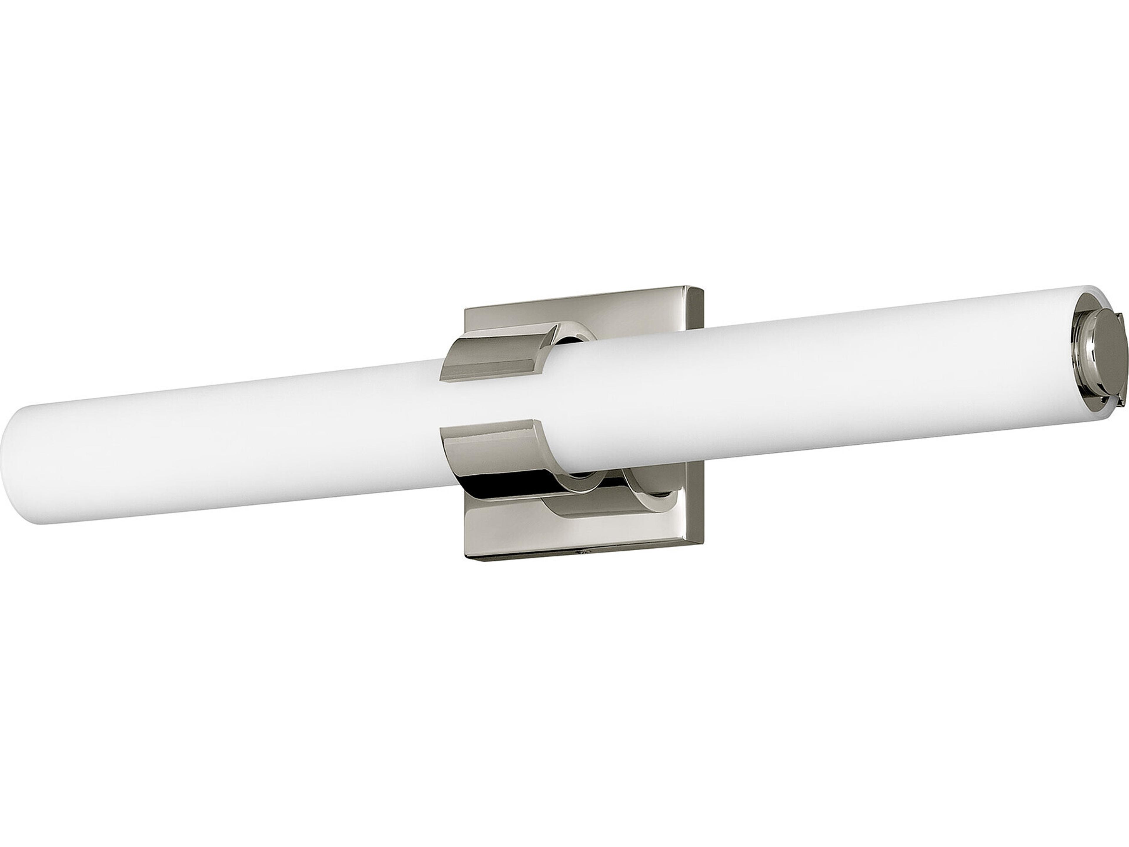 Hinkley Aiden Polished Nickel Glass LED Vanity Light