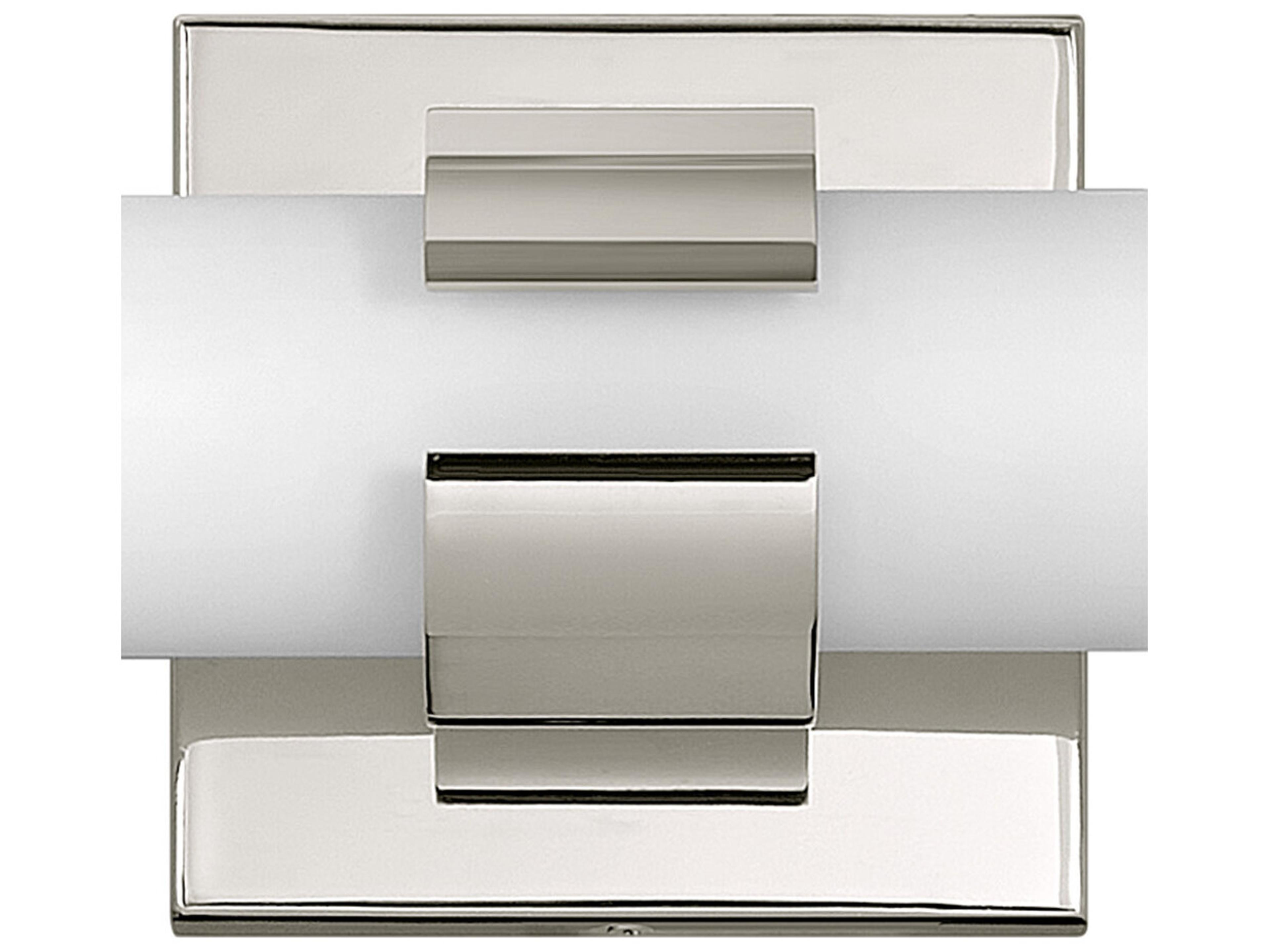 Hinkley Aiden Polished Nickel Glass LED Vanity Light