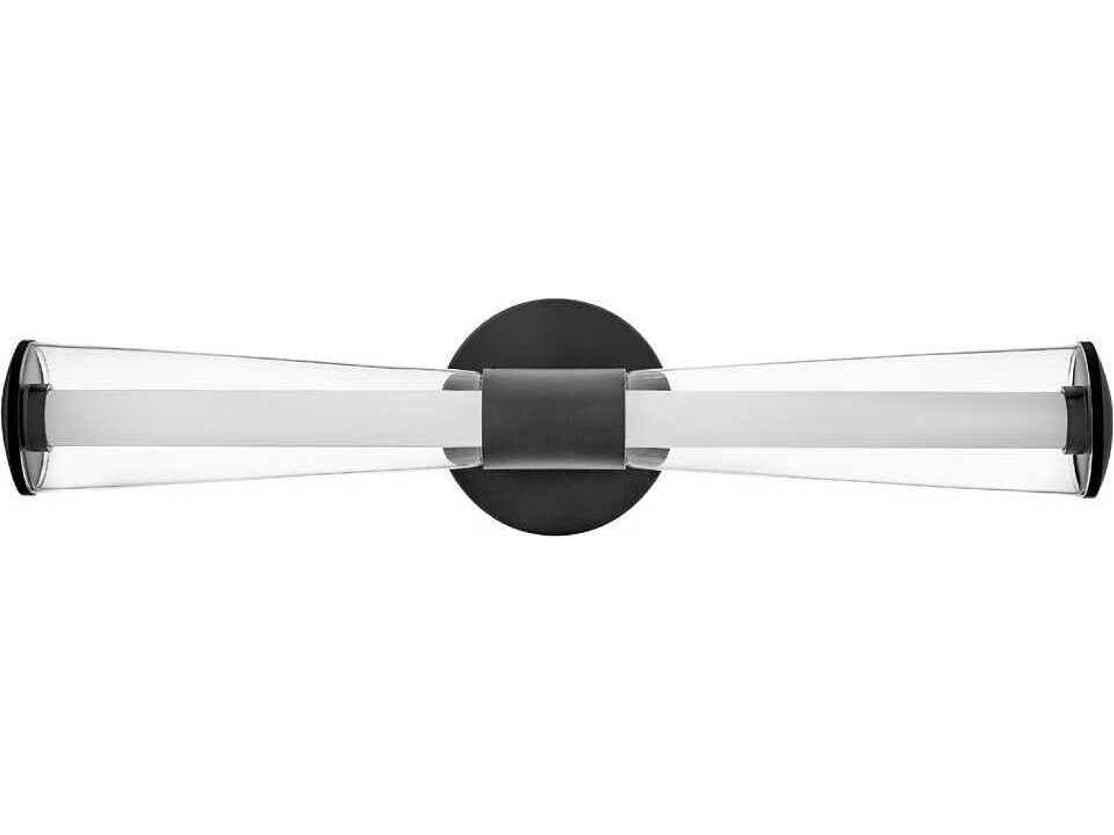 Elin Black Glass LED Vanity Light