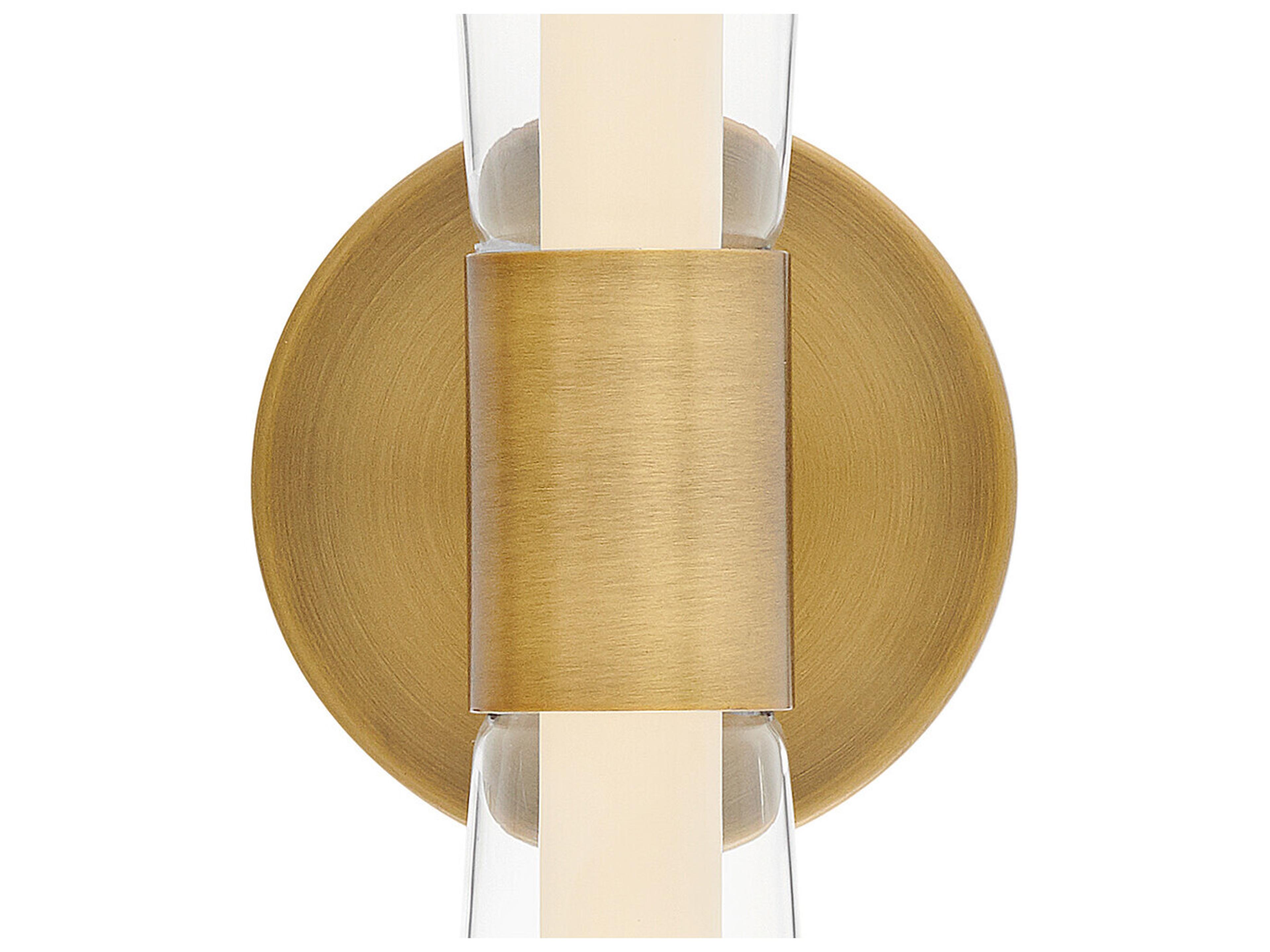 Hinkley Elin Lacquered Brass Glass LED Vanity Light