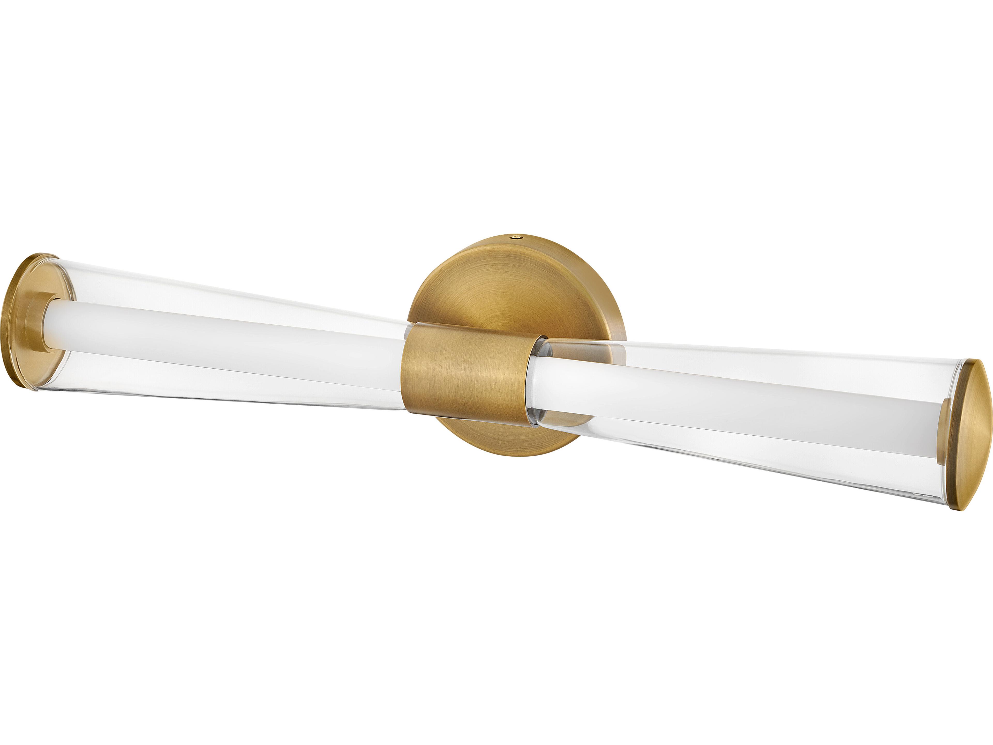 Hinkley Elin Lacquered Brass Glass LED Vanity Light